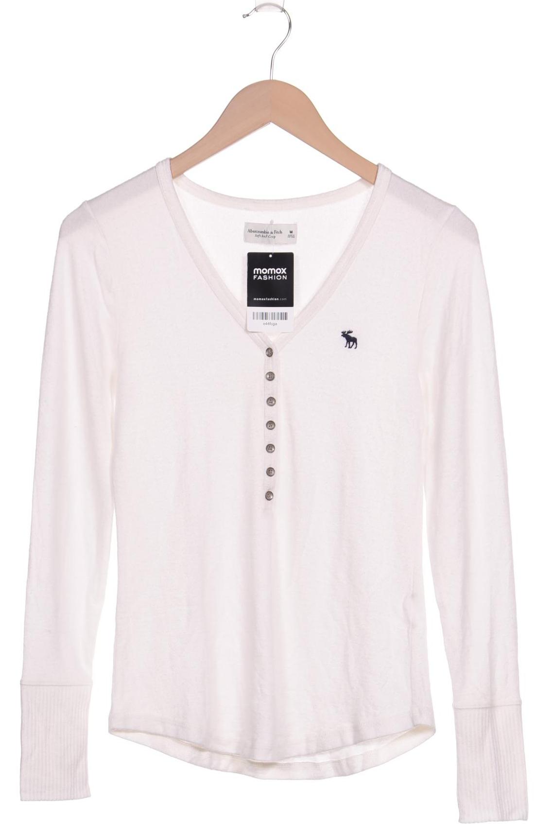 

Abercrombie & Fitch Damen Langarmshirt, weiß, Gr. 38