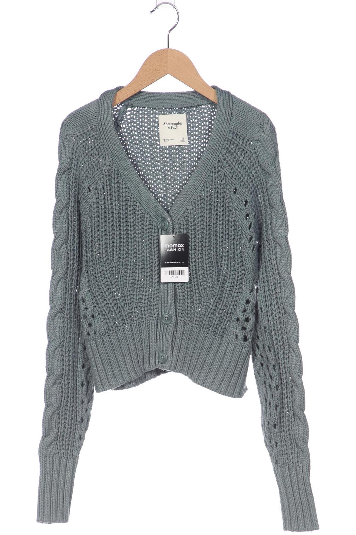 

Abercrombie & Fitch Damen Strickjacke, türkis, Gr. 34