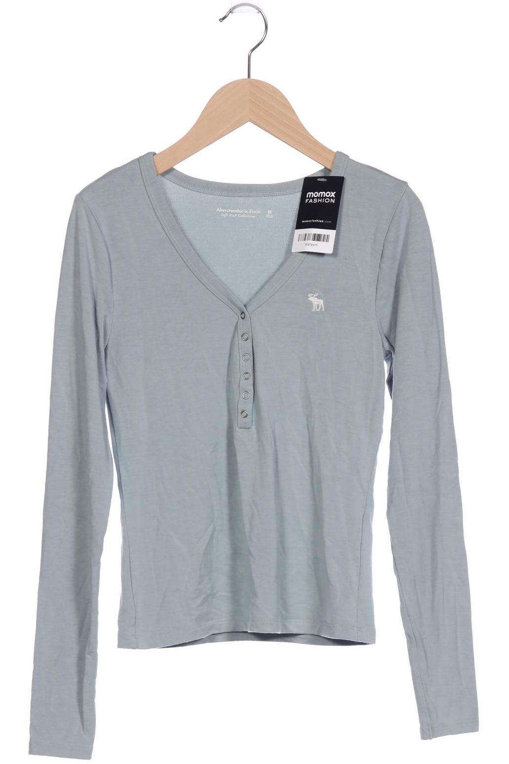 

Abercrombie & Fitch Damen Langarmshirt, hellblau, Gr. 34