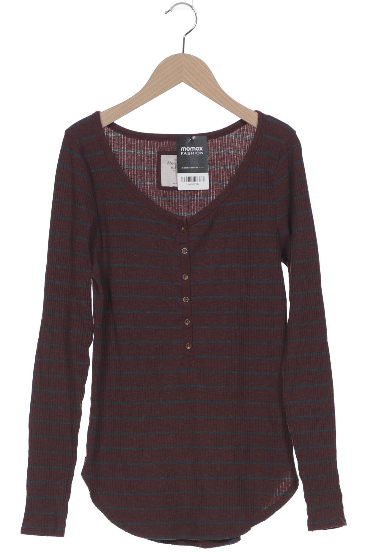 

Abercrombie & Fitch Damen Langarmshirt, bordeaux, Gr. 42