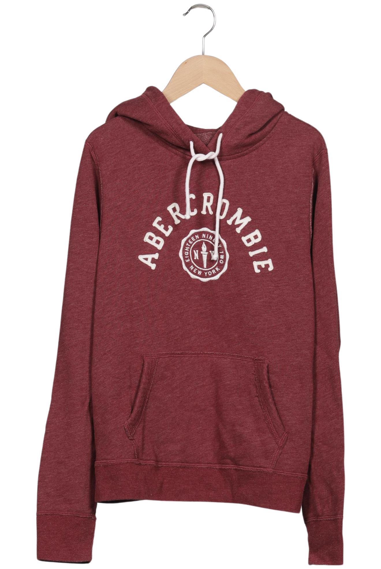 

Abercrombie & Fitch Damen Kapuzenpullover, bordeaux, Gr. 42