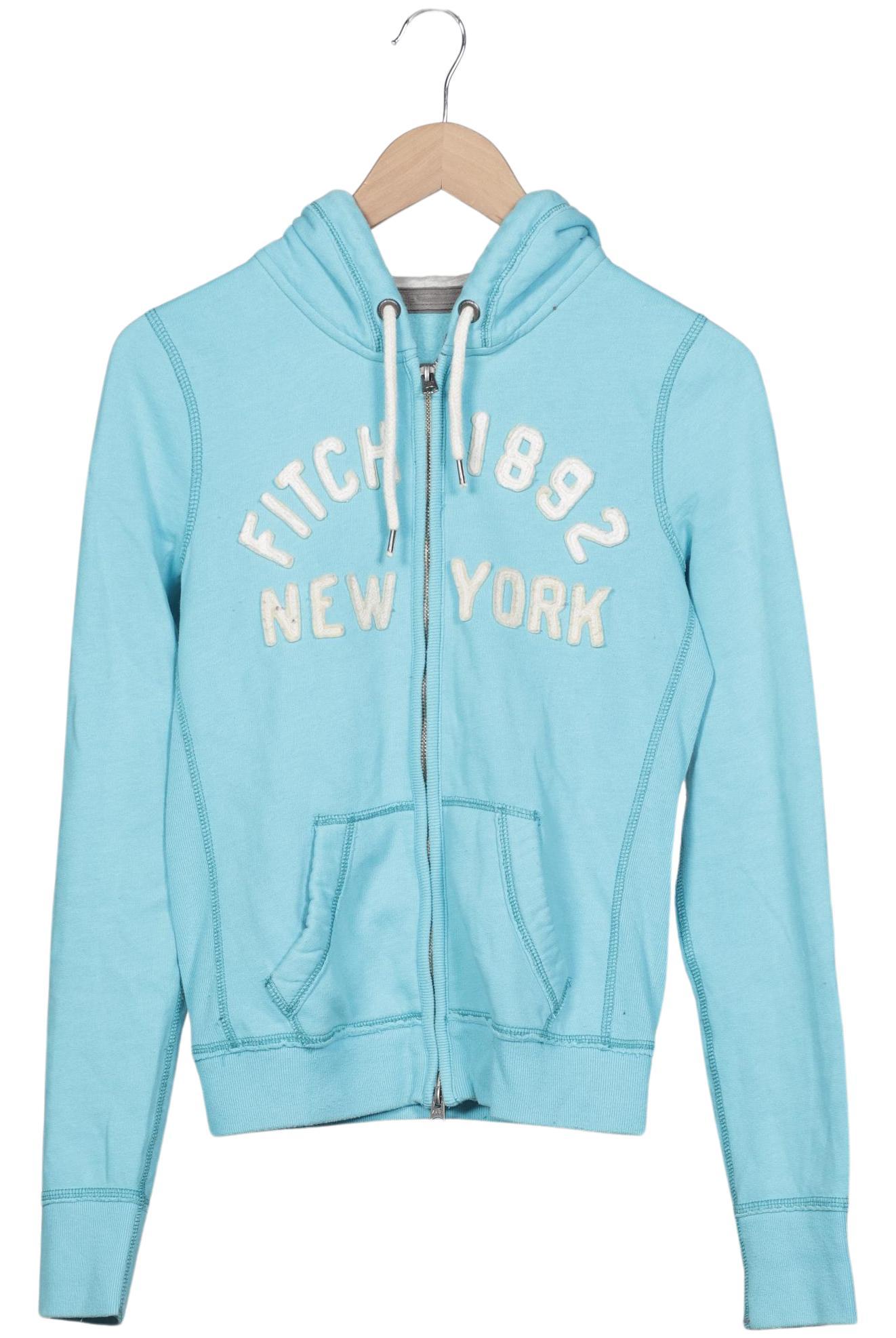 

Abercrombie & Fitch Damen Kapuzenpullover, hellblau, Gr. 36