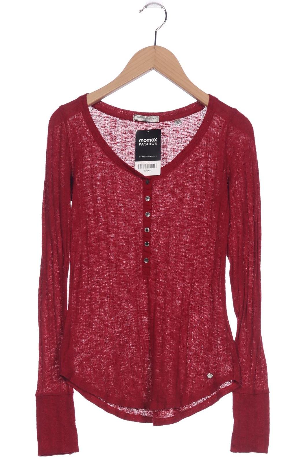 

Abercrombie & Fitch Damen Langarmshirt, rot, Gr. 34