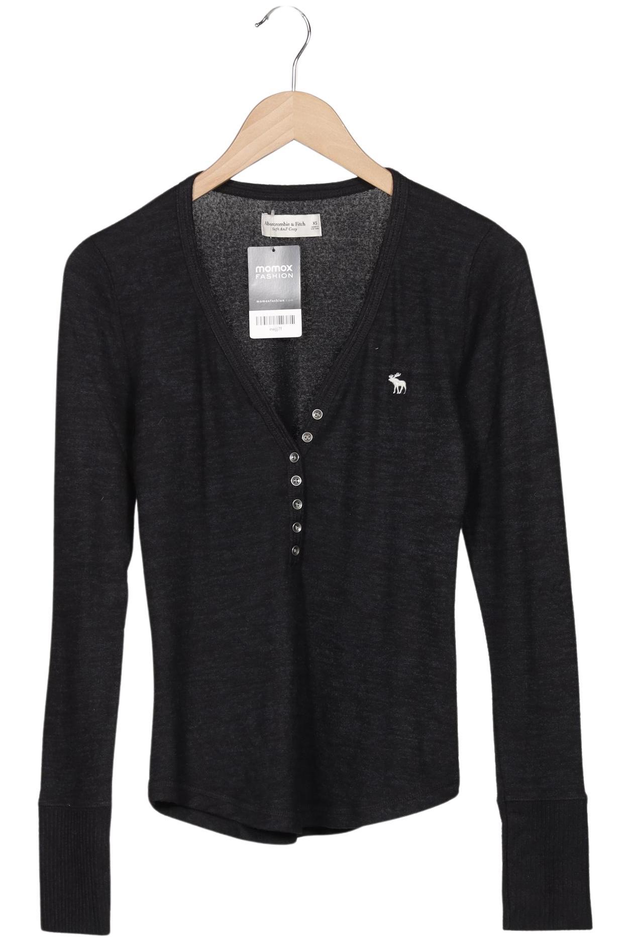 

Abercrombie & Fitch Damen Langarmshirt, grau, Gr. 34