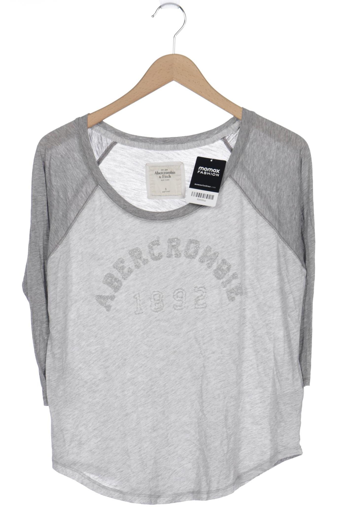 

Abercrombie & Fitch Damen Langarmshirt, grau