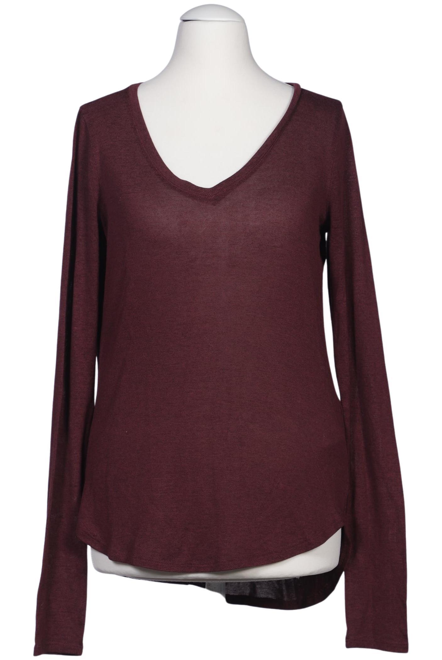 

Abercrombie & Fitch Damen Langarmshirt, bordeaux, Gr. 36