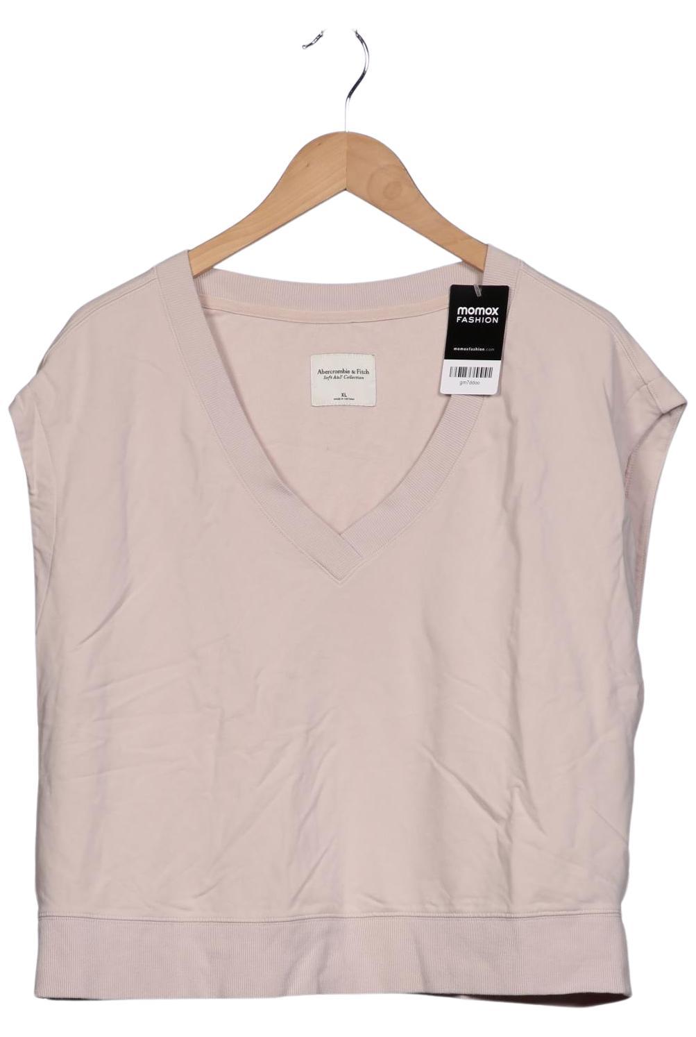 

Abercrombie & Fitch Damen Sweatshirt, cremeweiß, Gr. 44