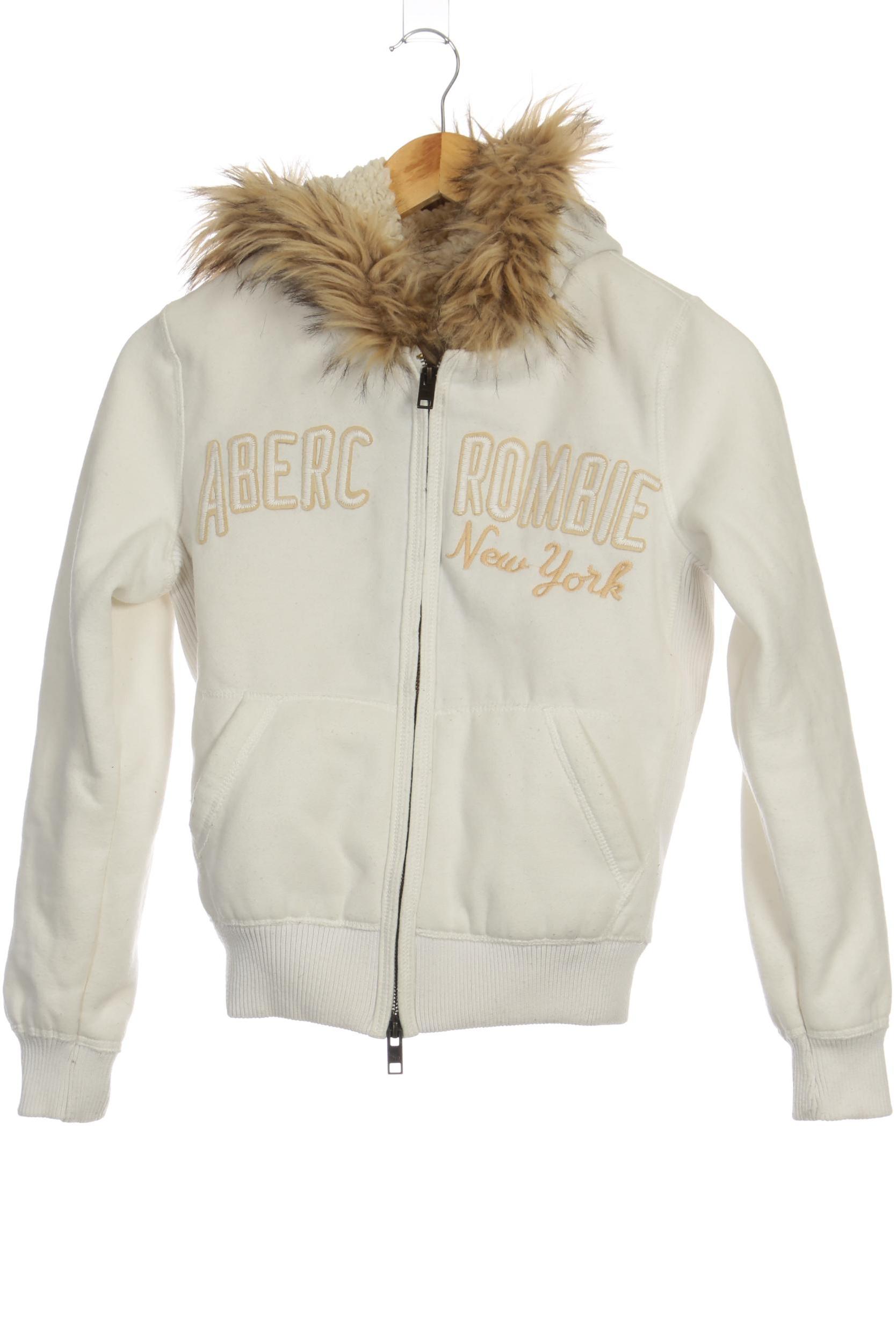 

Abercrombie & Fitch Damen Kapuzenpullover, weiß, Gr. 36