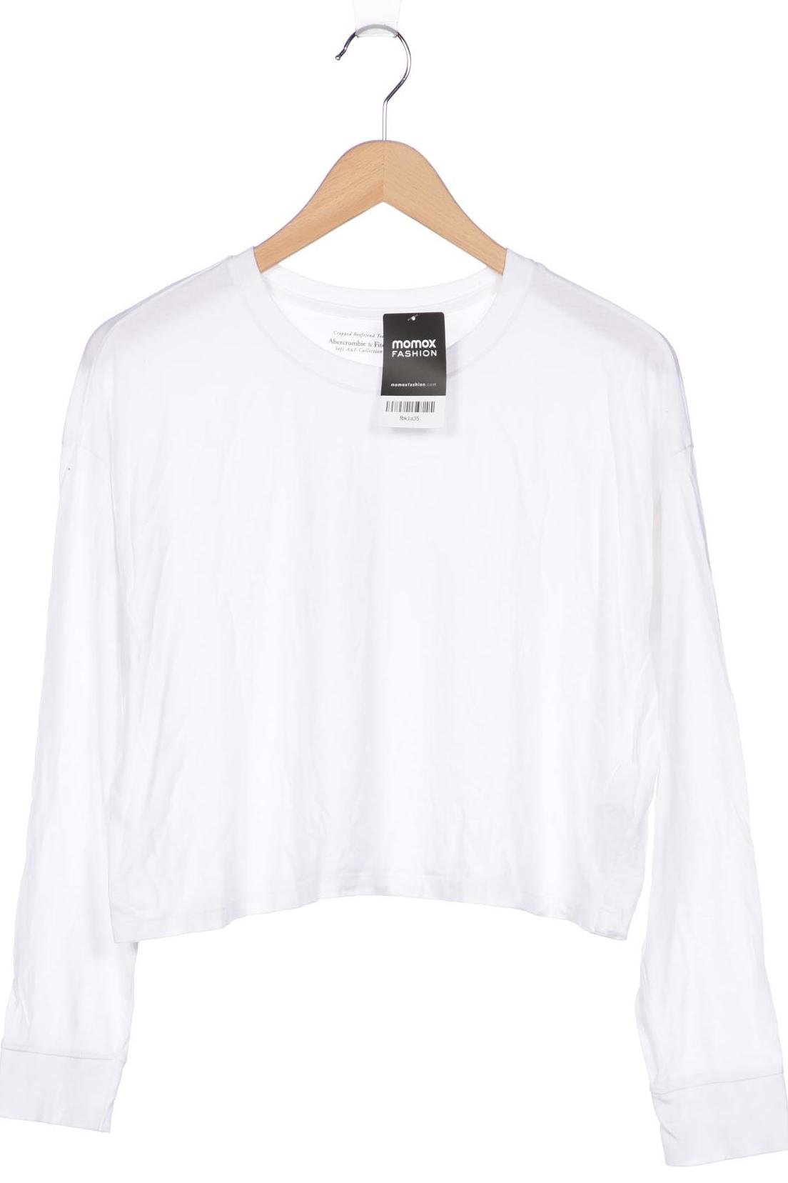 

Abercrombie & Fitch Damen Langarmshirt, weiß, Gr. 38