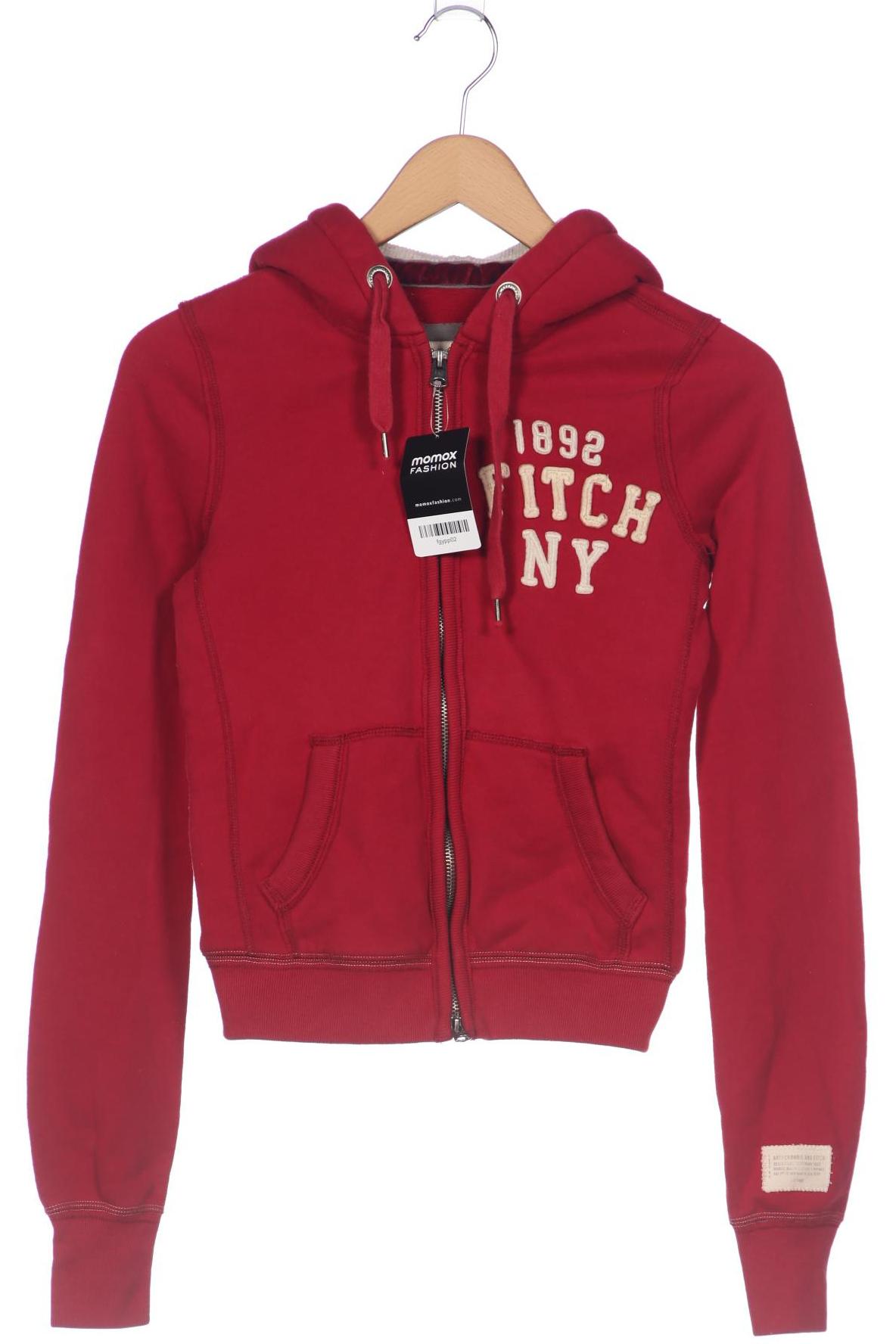 

Abercrombie & Fitch Damen Kapuzenpullover, bordeaux, Gr. 34