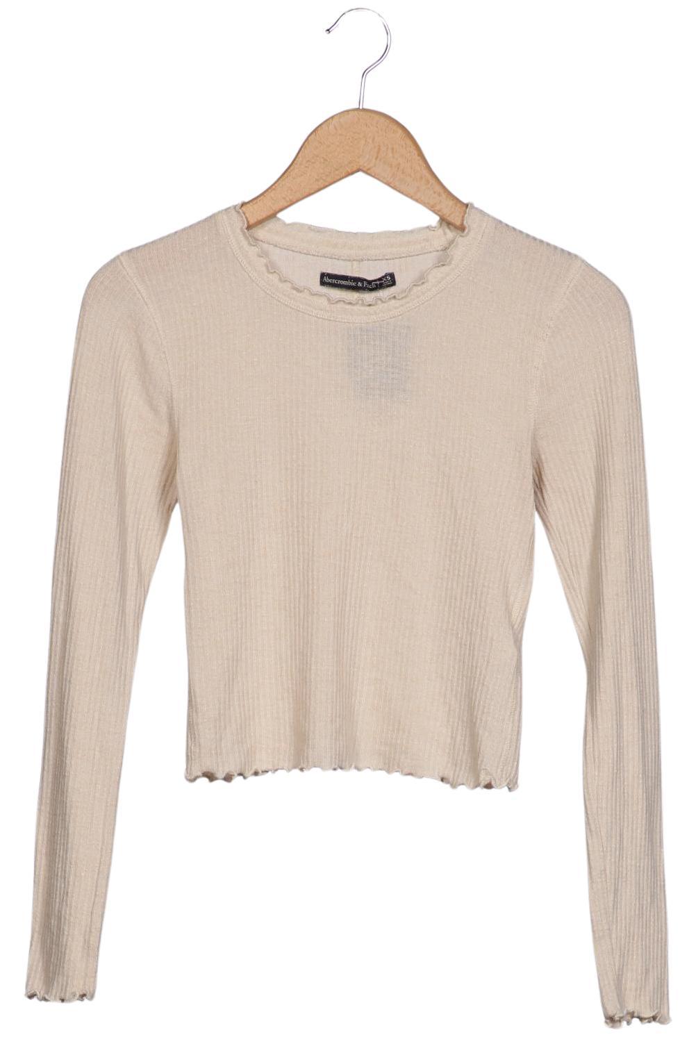 

Abercrombie & Fitch Damen Langarmshirt, beige, Gr. 34