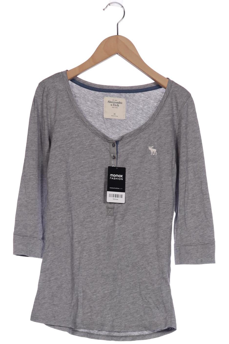 

Abercrombie & Fitch Damen Langarmshirt, grau