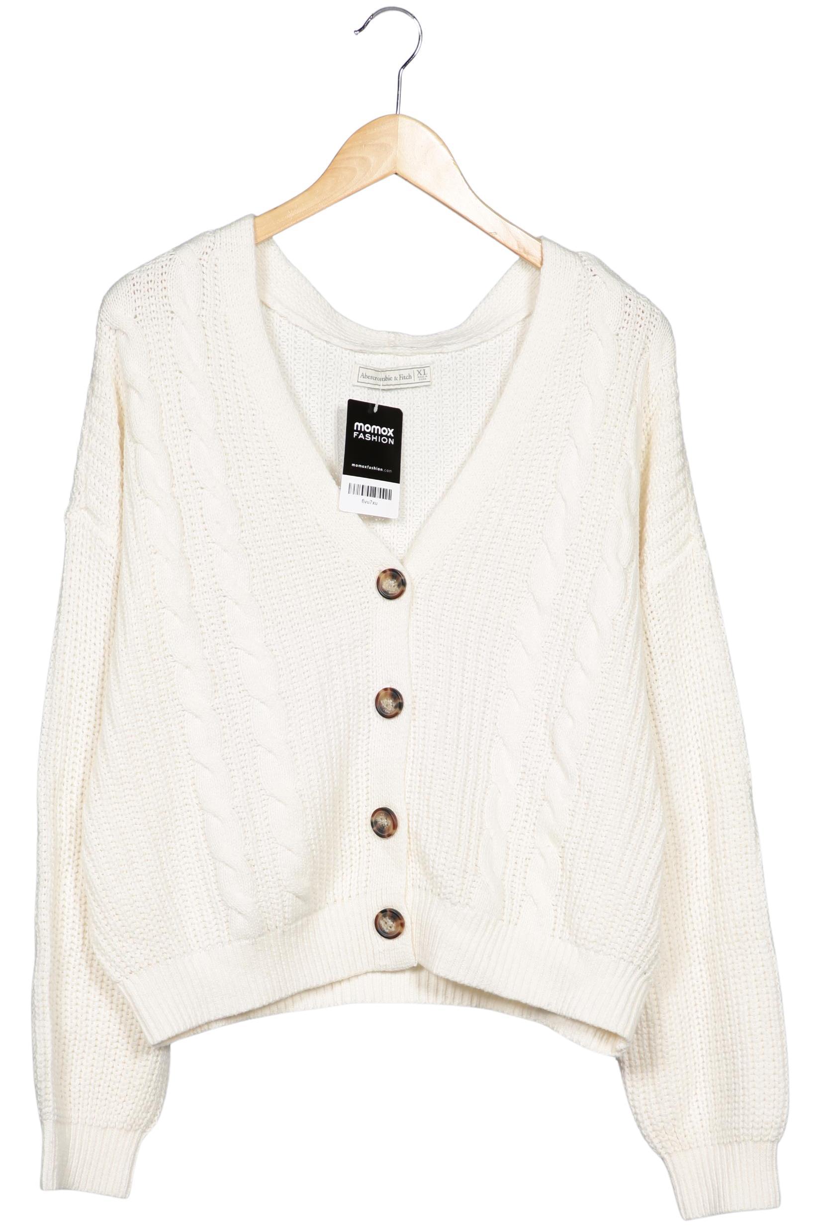 

Abercrombie & Fitch Damen Strickjacke, cremeweiß, Gr. 44