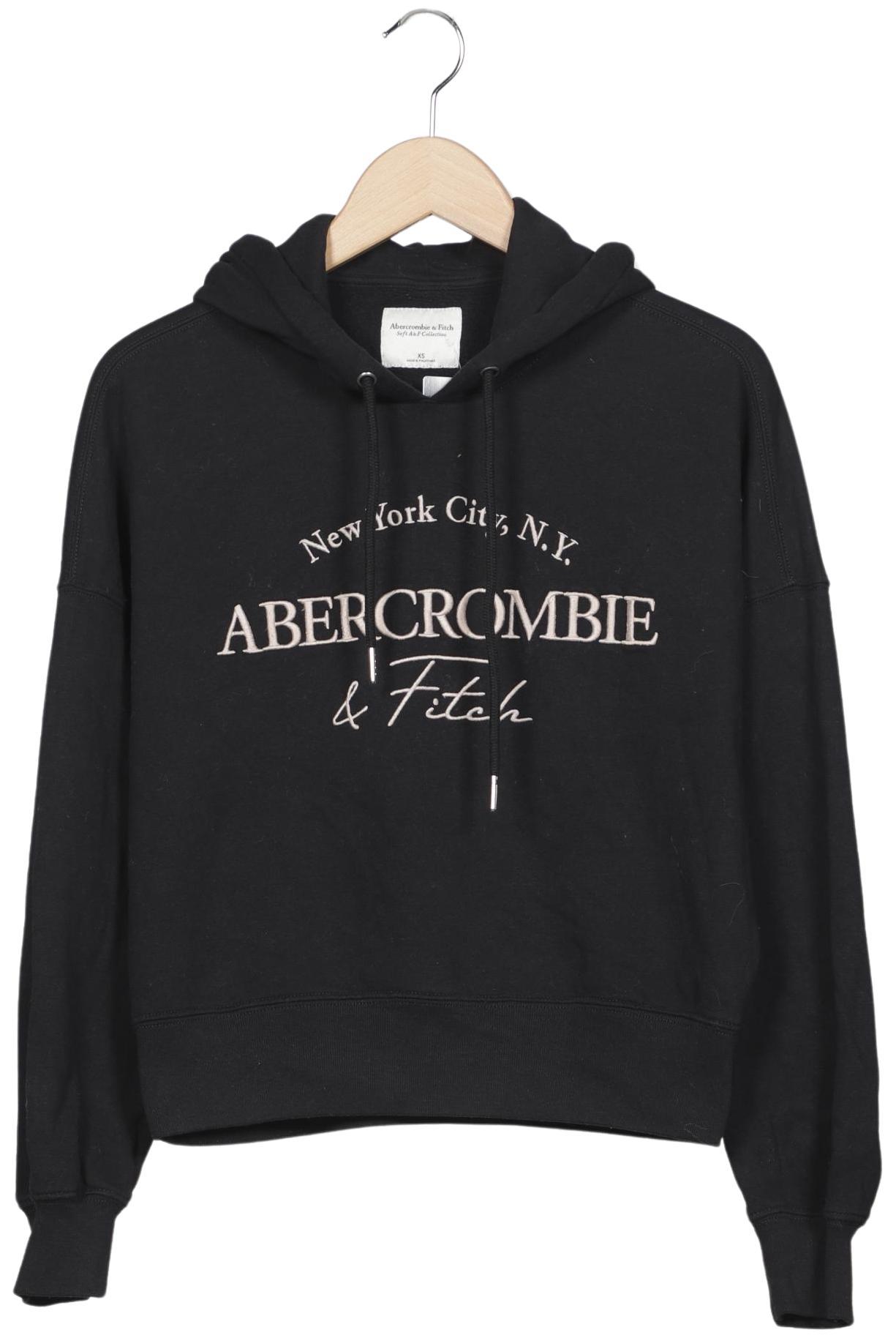 

Abercrombie & Fitch Damen Kapuzenpullover, schwarz, Gr. 34