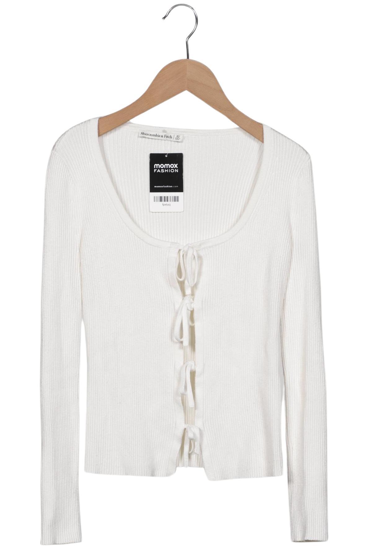 

Abercrombie & Fitch Damen Strickjacke, weiß, Gr. 34