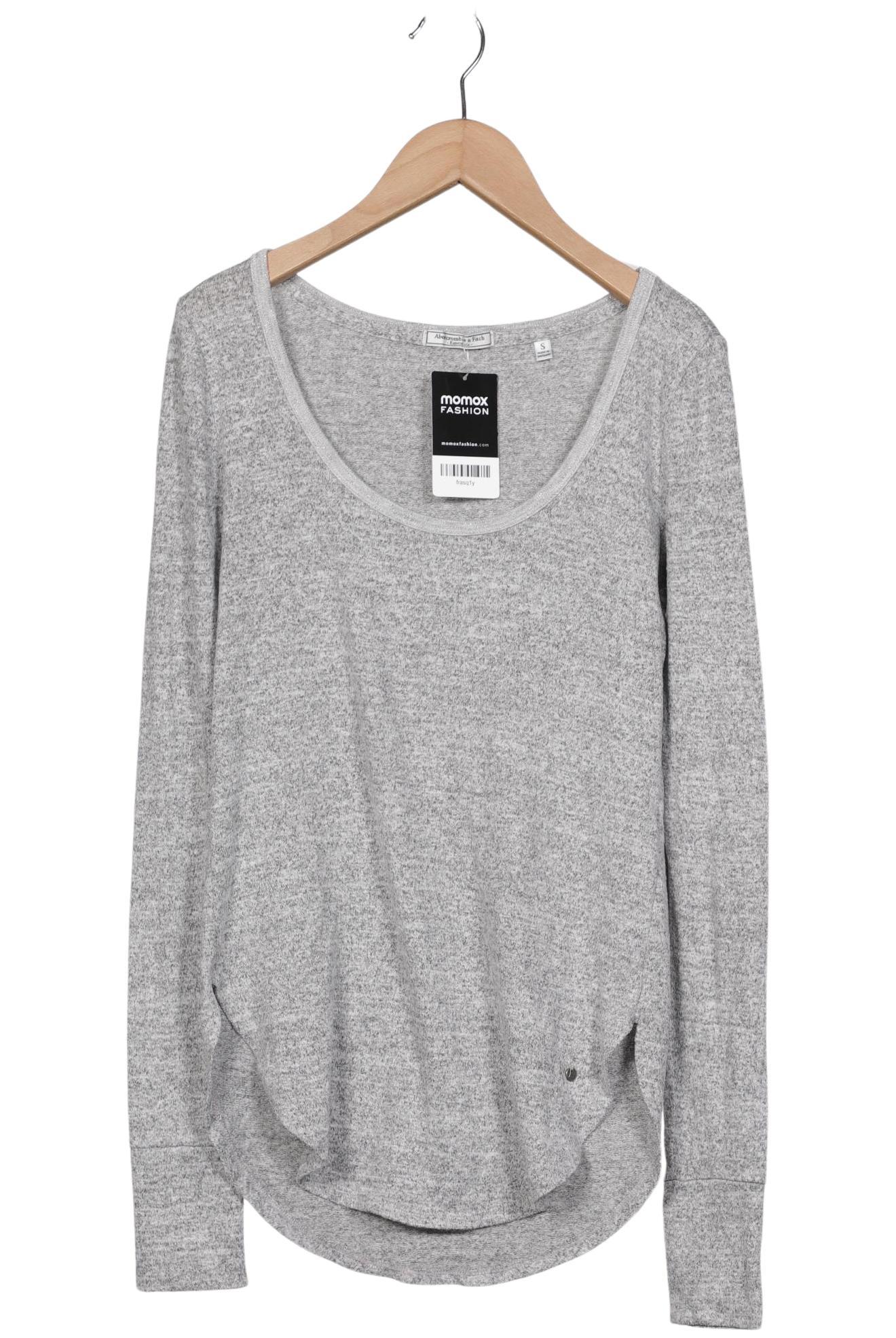 

Abercrombie & Fitch Damen Langarmshirt, grau, Gr. 36