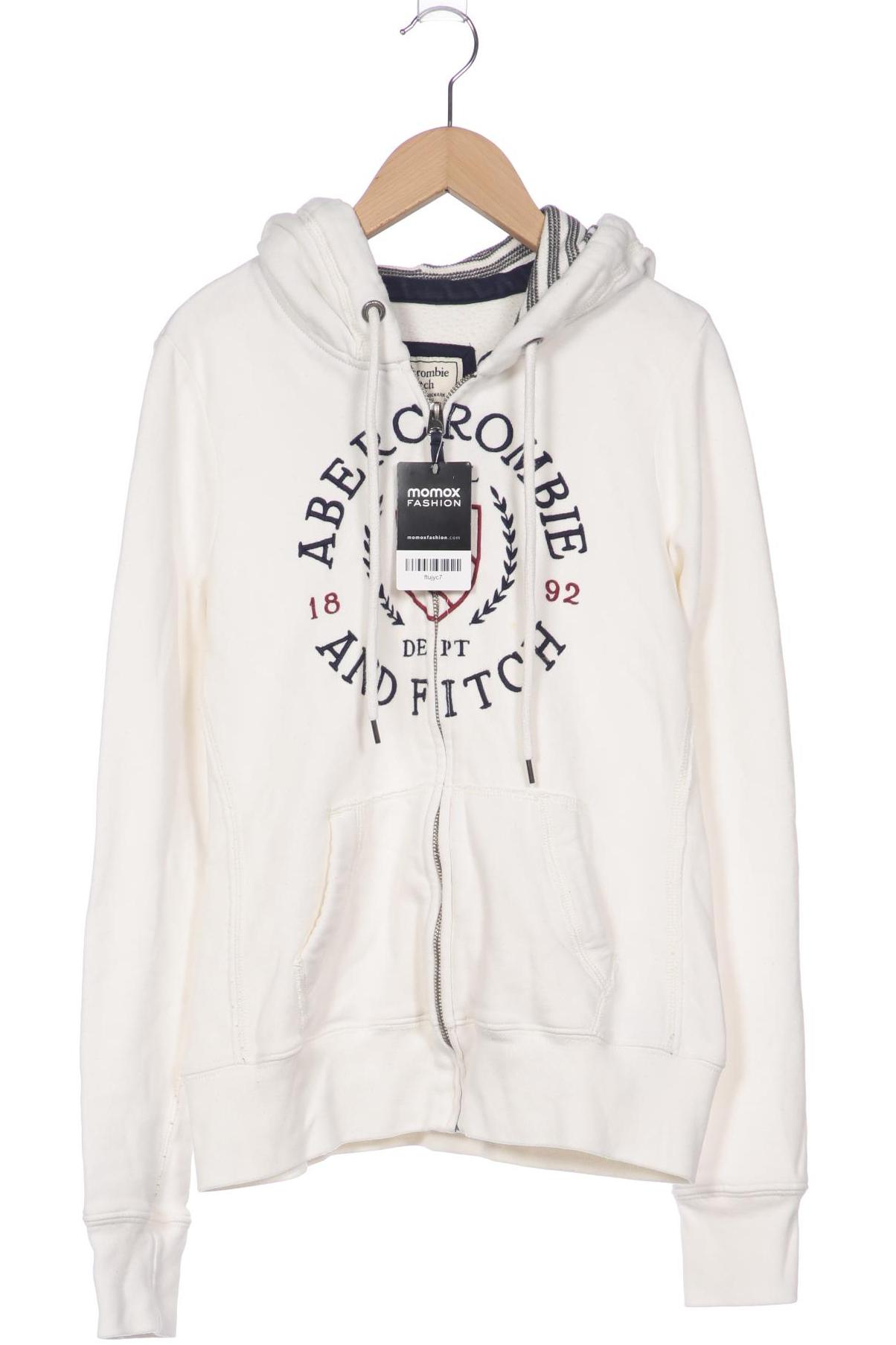

Abercrombie & Fitch Damen Kapuzenpullover, weiß, Gr. 42