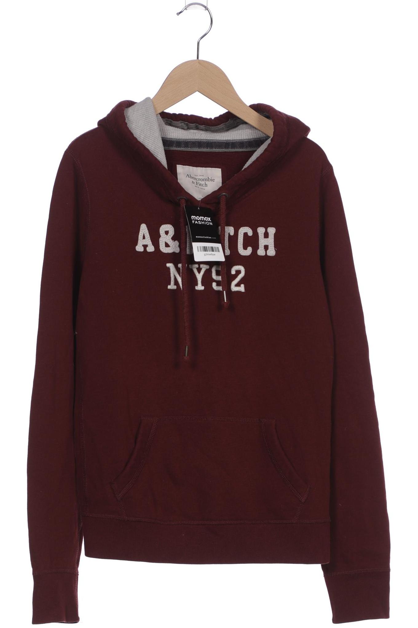 

Abercrombie & Fitch Damen Kapuzenpullover, bordeaux, Gr. 42