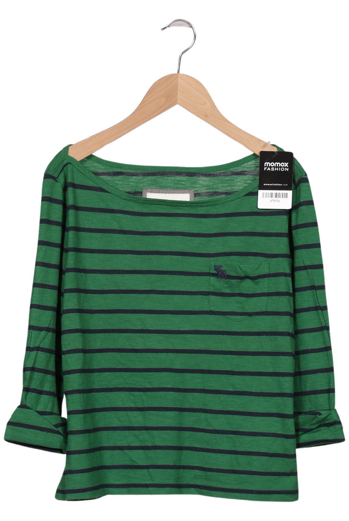 

Abercrombie & Fitch Damen Langarmshirt, grün, Gr. 36