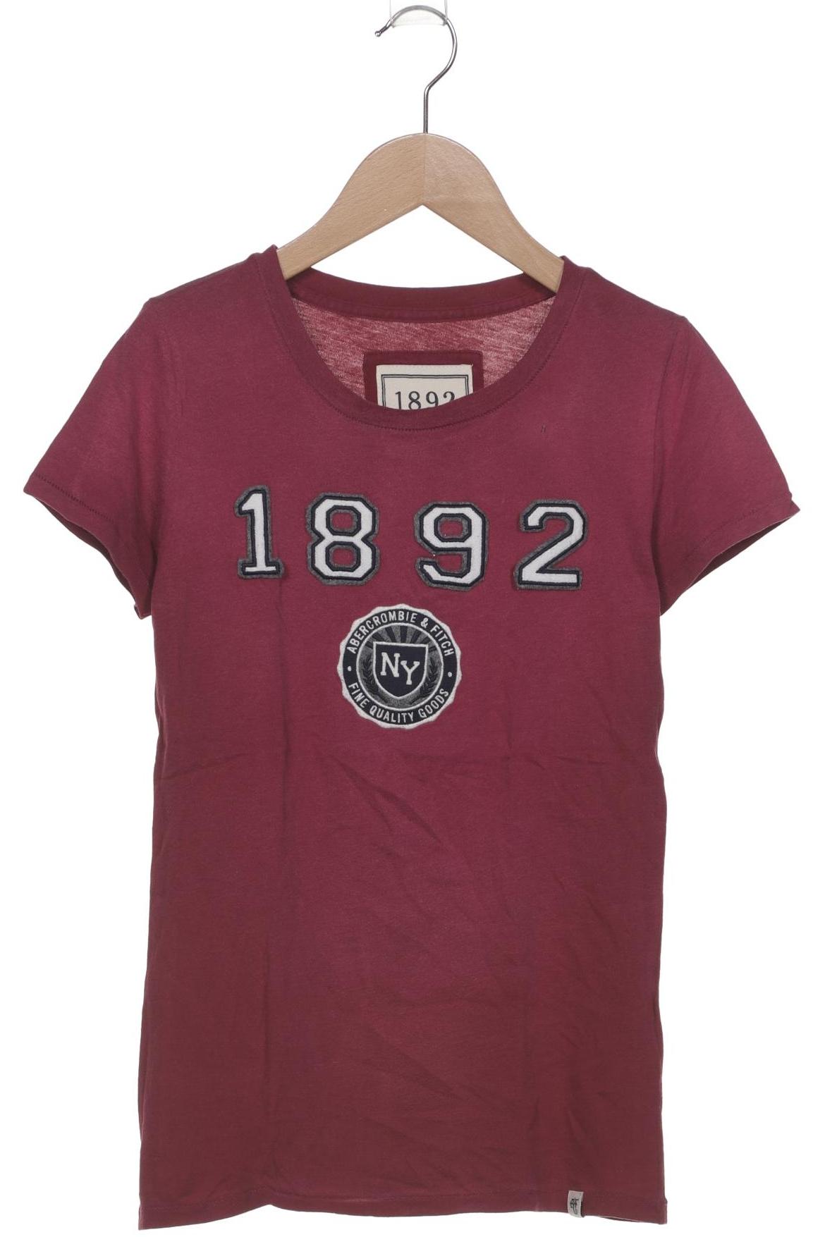 

Abercrombie & Fitch Damen T-Shirt, bordeaux, Gr. 36