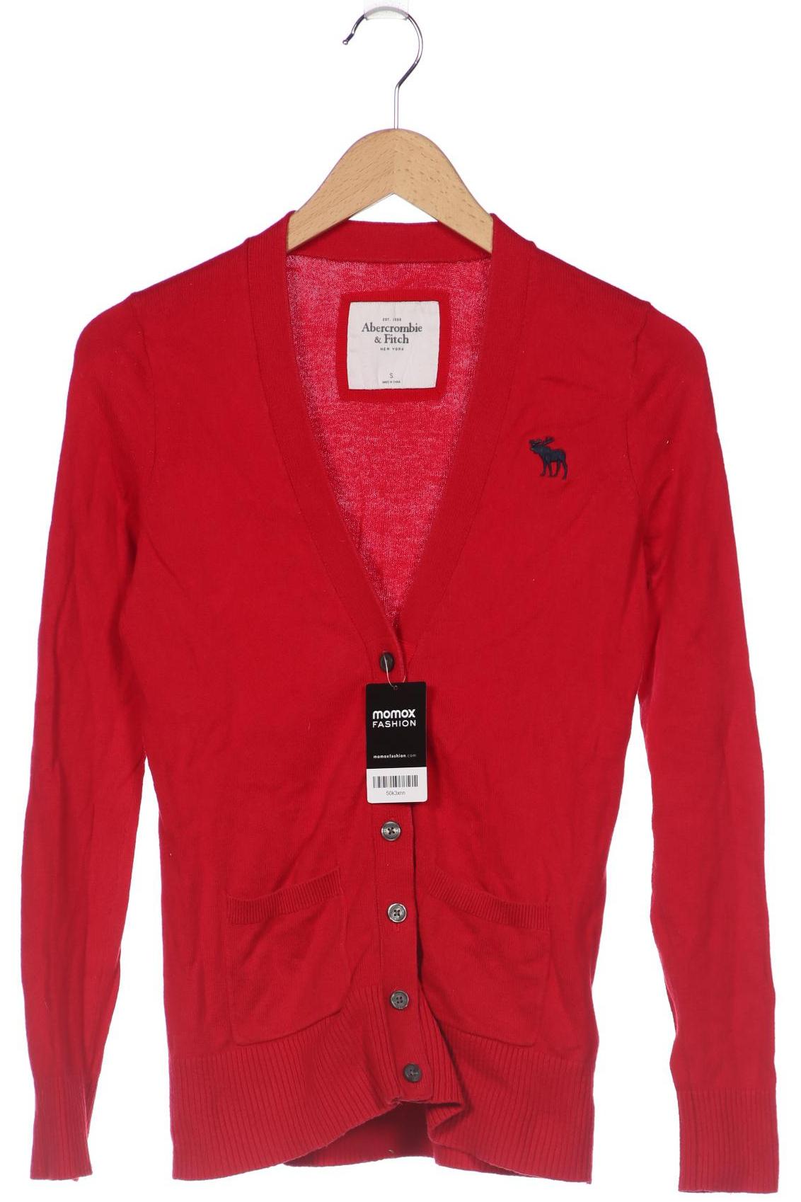 

Abercrombie & Fitch Damen Strickjacke, rot