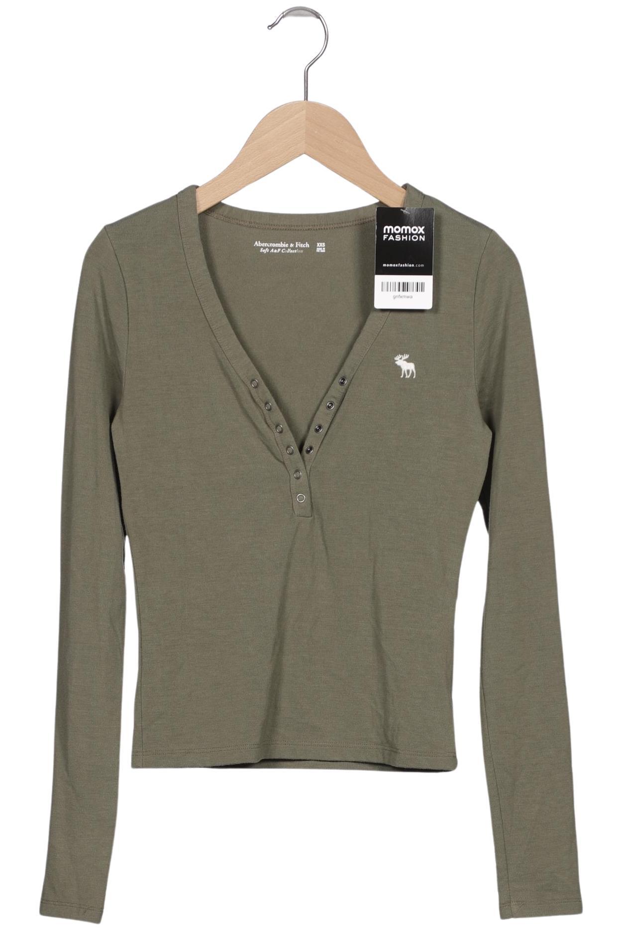 

Abercrombie & Fitch Damen Langarmshirt, grün, Gr. 32