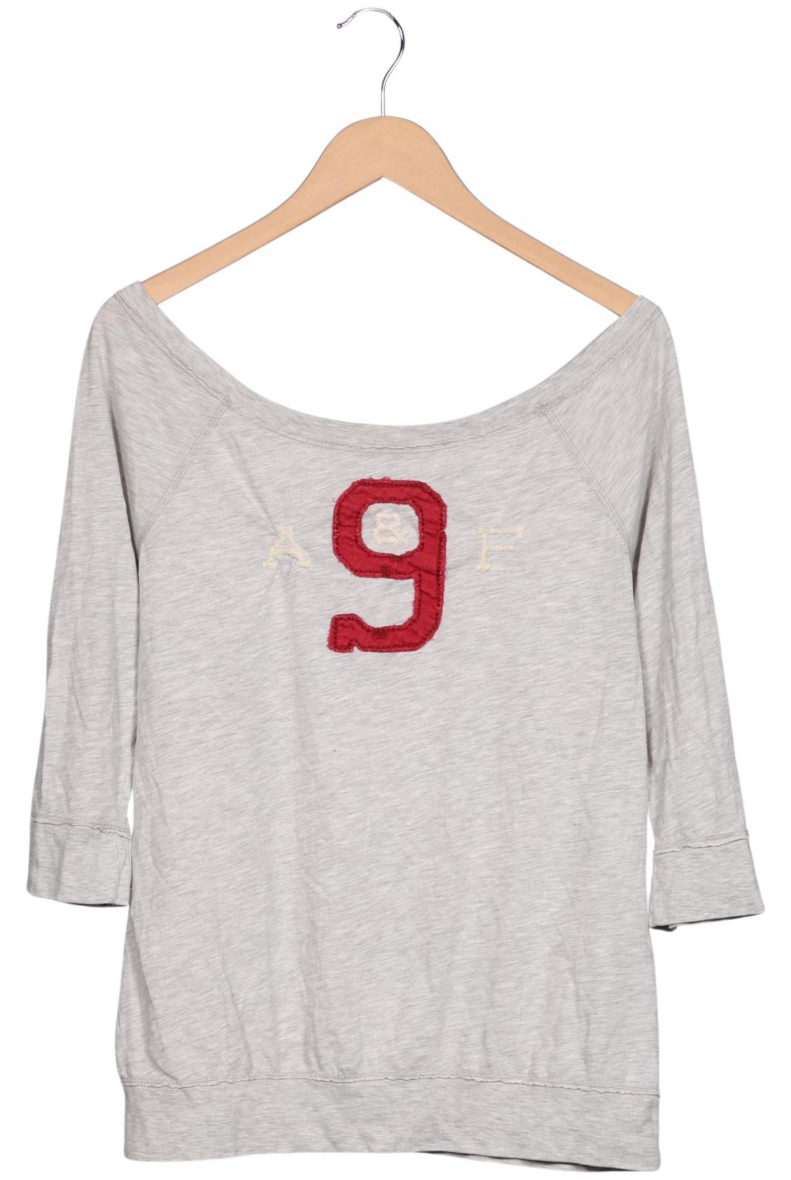 

Abercrombie & Fitch Damen Langarmshirt, grau, Gr. 42