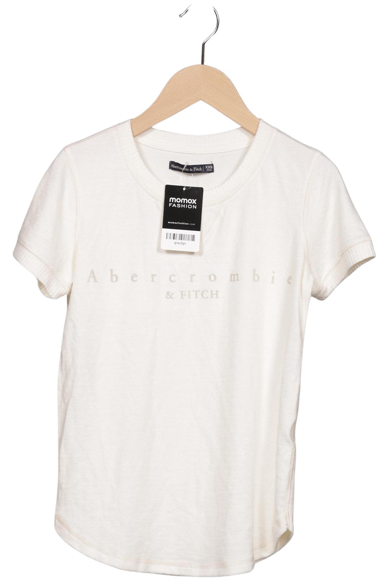 

Abercrombie & Fitch Damen T-Shirt, cremeweiß, Gr. 32
