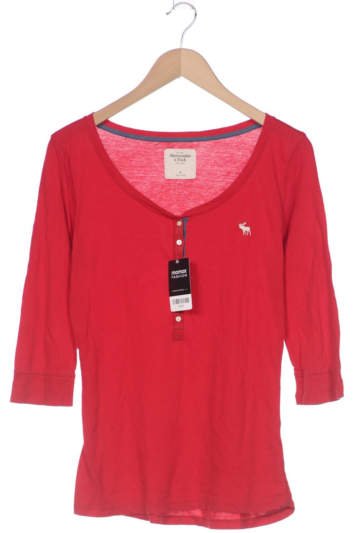 

Abercrombie & Fitch Damen Langarmshirt, rot, Gr. 38
