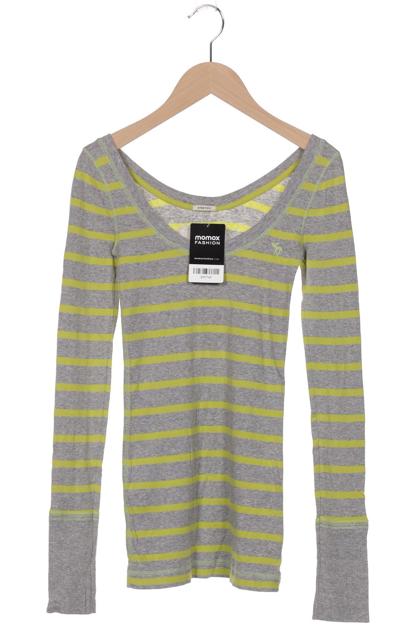 

Abercrombie & Fitch Damen Langarmshirt, grau, Gr. 38
