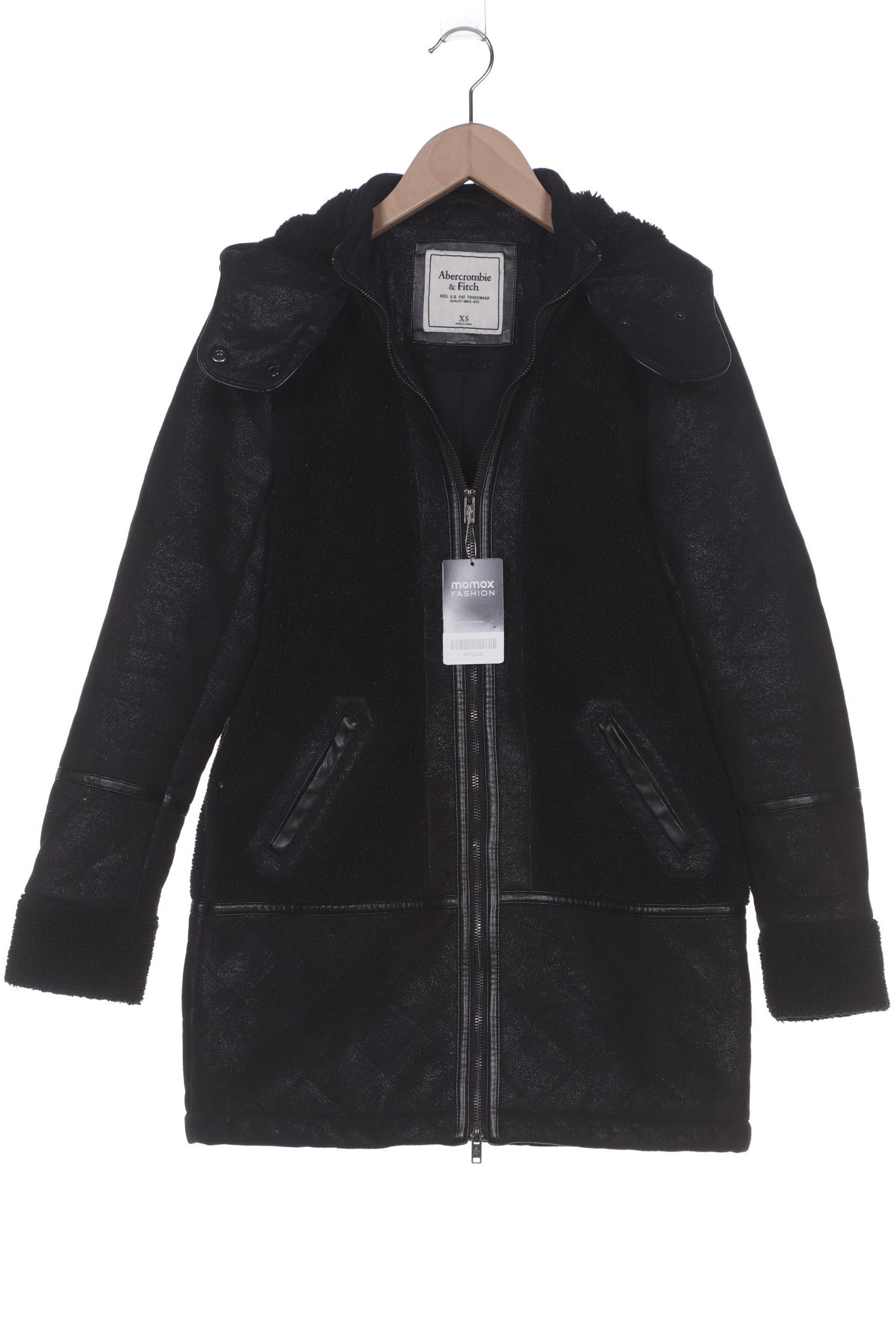 

Abercrombie & Fitch Damen Mantel, schwarz, Gr. 34