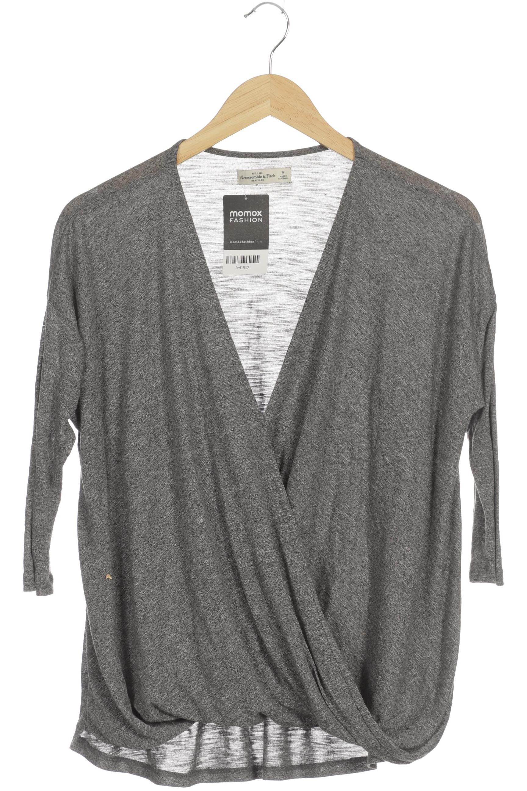 

Abercrombie & Fitch Damen Langarmshirt, grau, Gr. 38