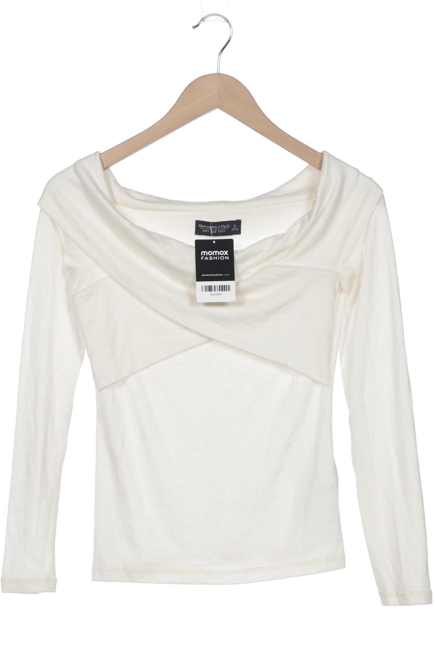 

Abercrombie & Fitch Damen Langarmshirt, cremeweiß, Gr. 36
