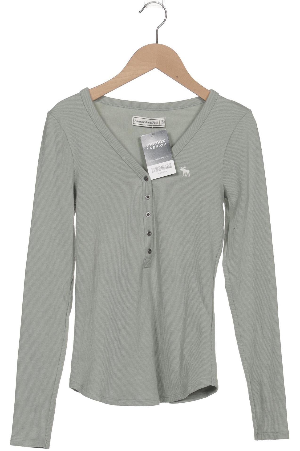

Abercrombie & Fitch Damen Langarmshirt, grün, Gr. 34