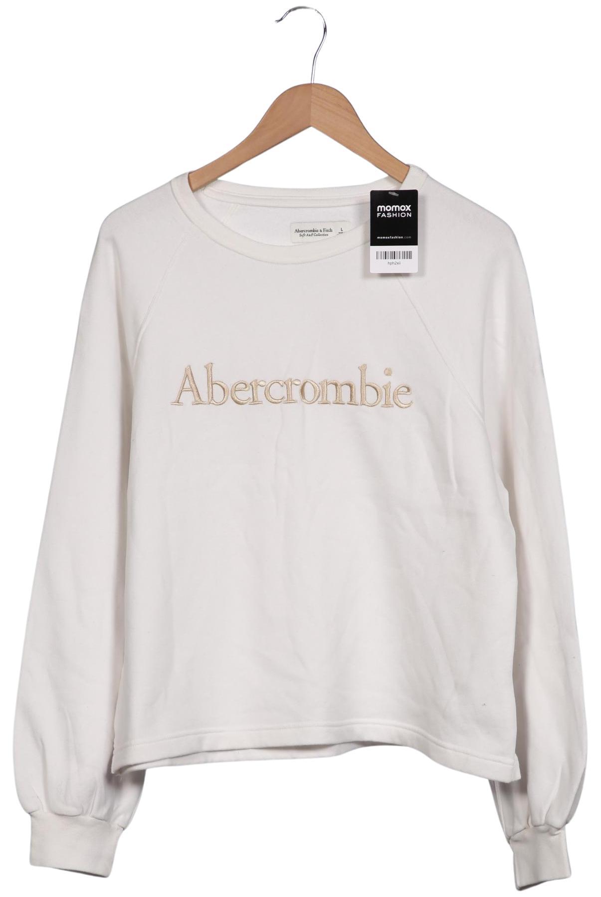 

Abercrombie & Fitch Damen Sweatshirt, weiß, Gr. 42