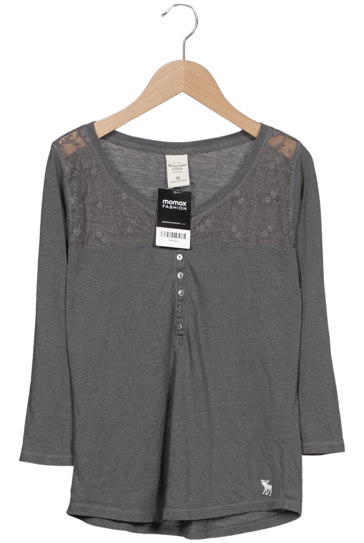 

Abercrombie & Fitch Damen Langarmshirt, grau, Gr. 38