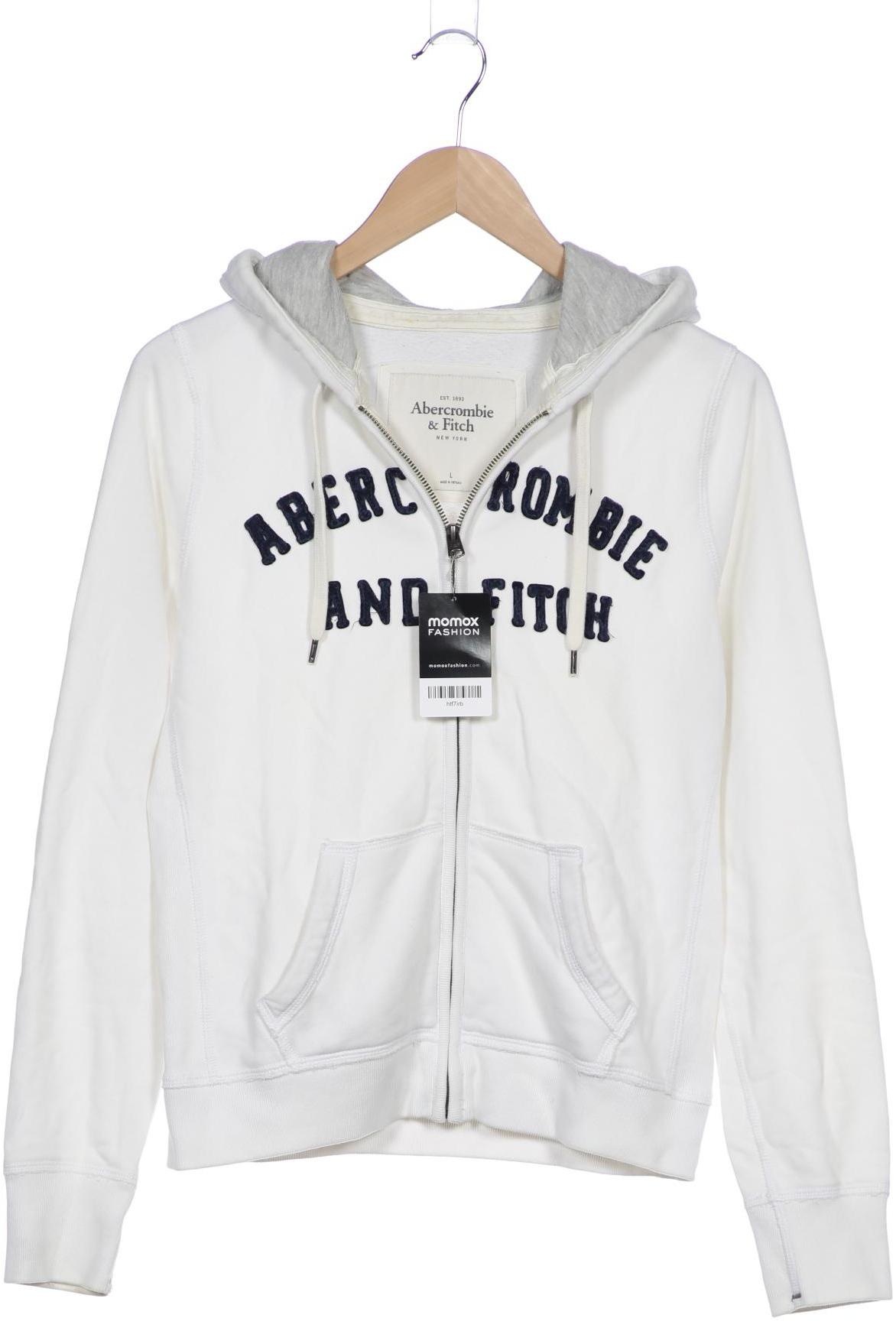 

Abercrombie & Fitch Damen Kapuzenpullover, weiß, Gr. 42
