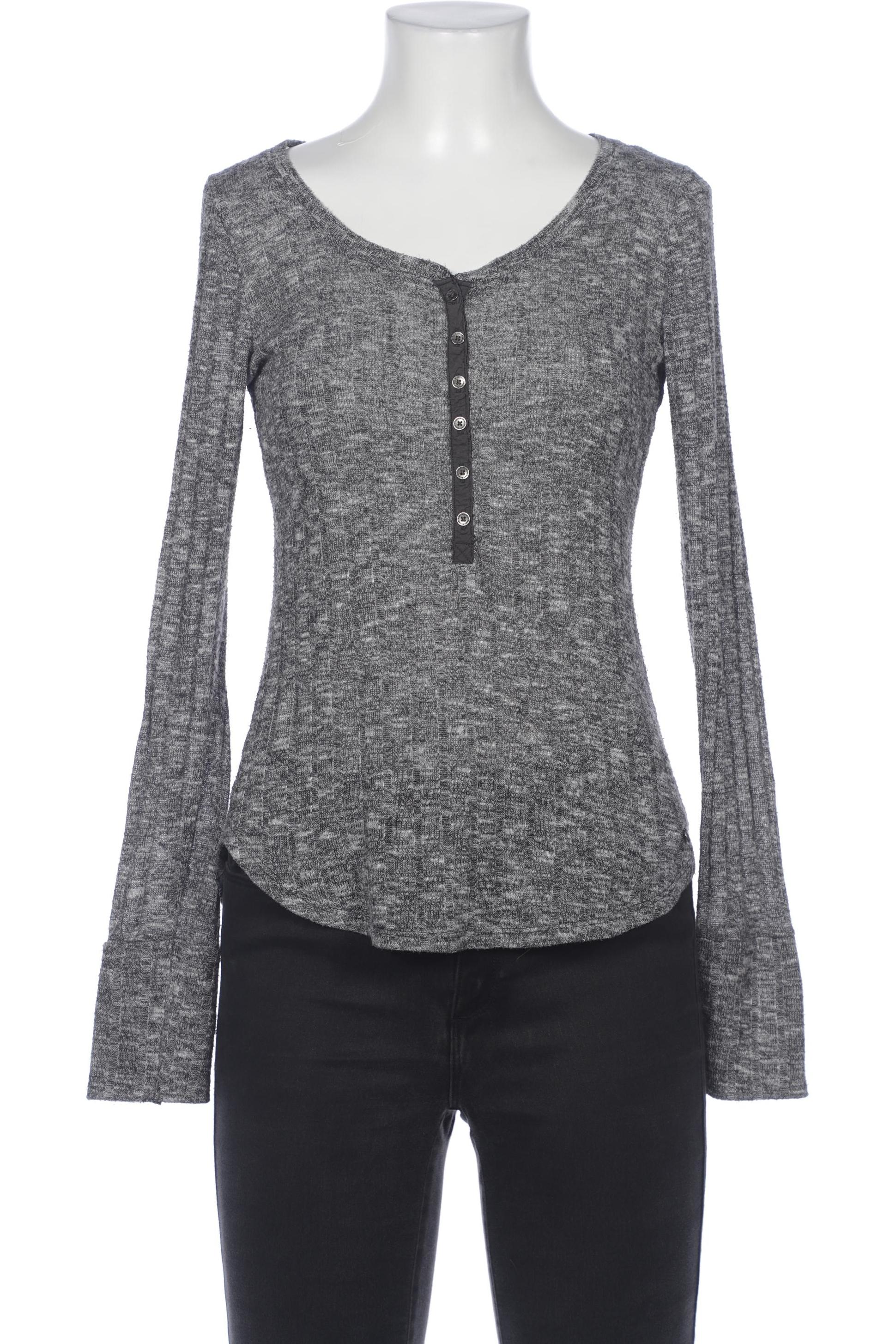 

Abercrombie & Fitch Damen Langarmshirt, grau, Gr. 36