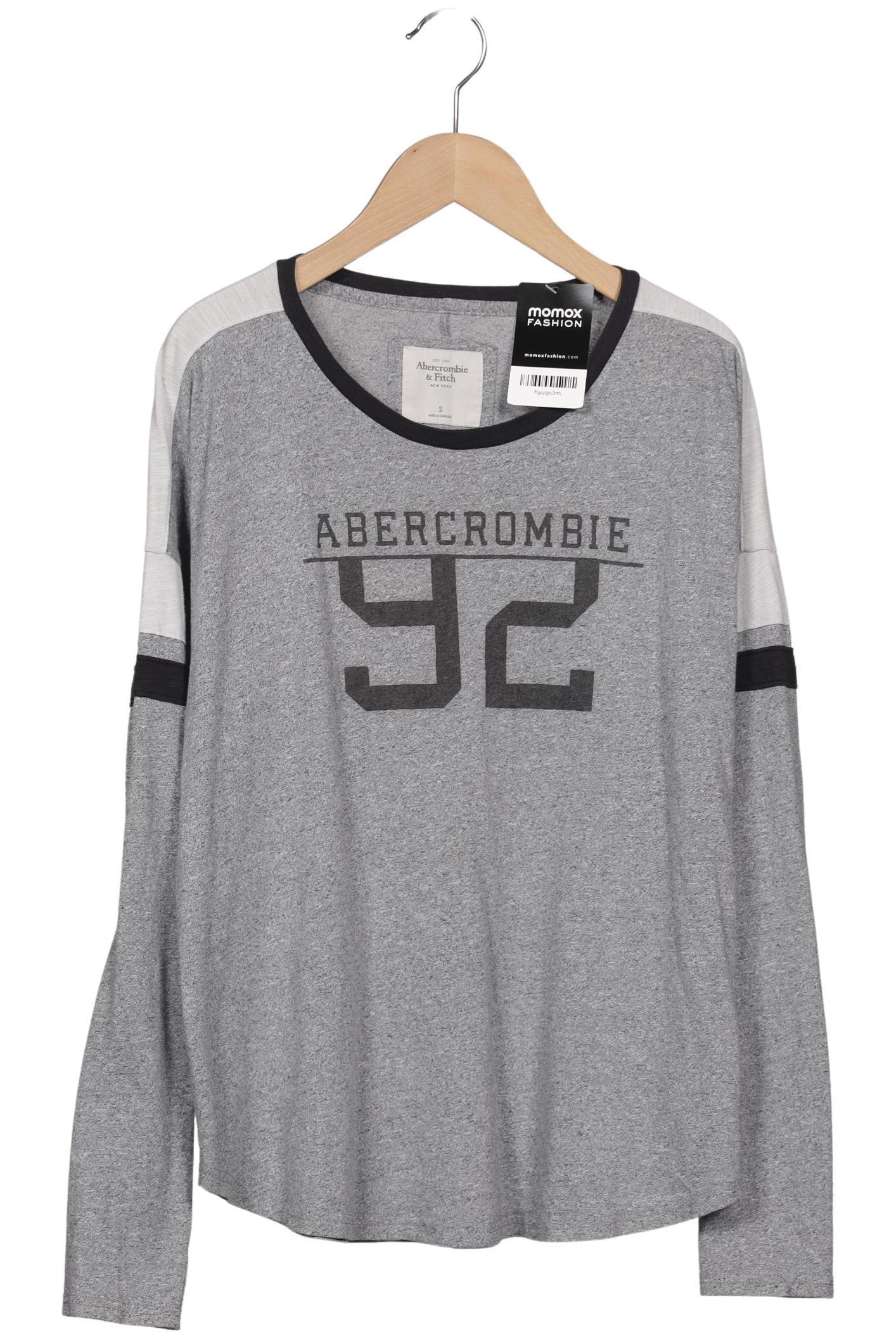 

Abercrombie & Fitch Damen Langarmshirt, grau, Gr. 36