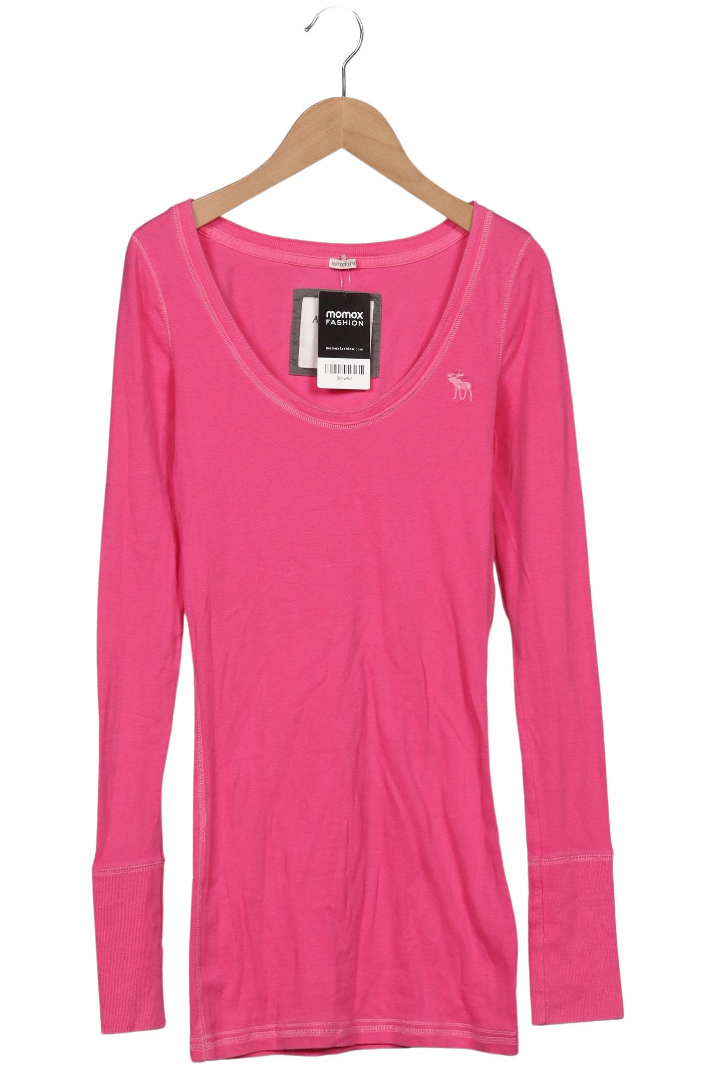 

Abercrombie & Fitch Damen Langarmshirt, pink, Gr. 38