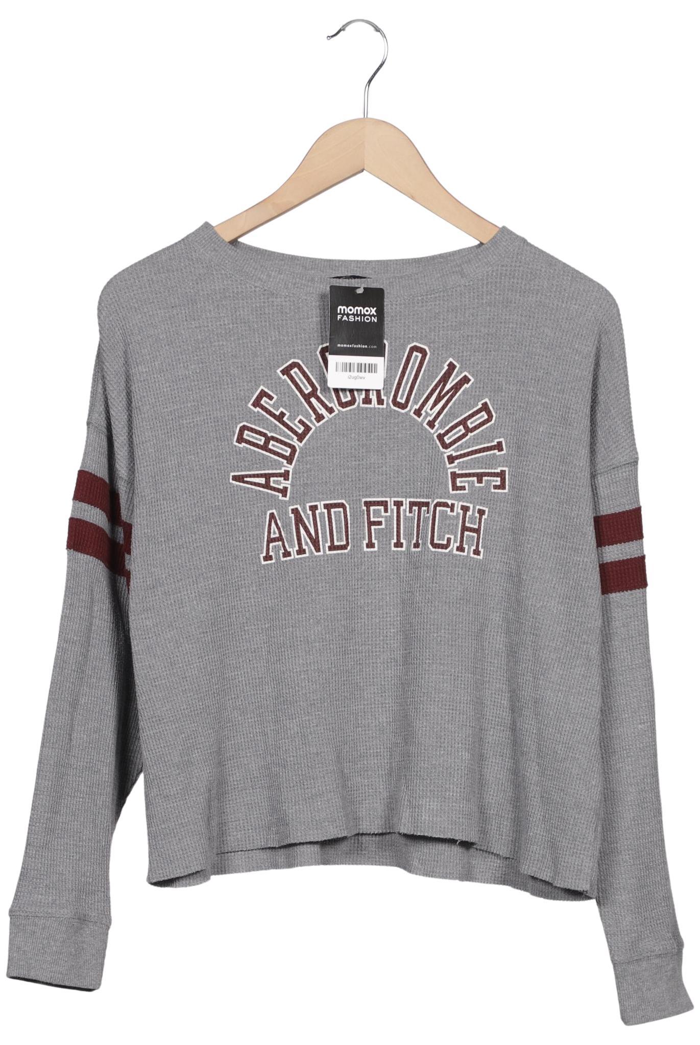 

Abercrombie & Fitch Damen Langarmshirt, grau, Gr. 38