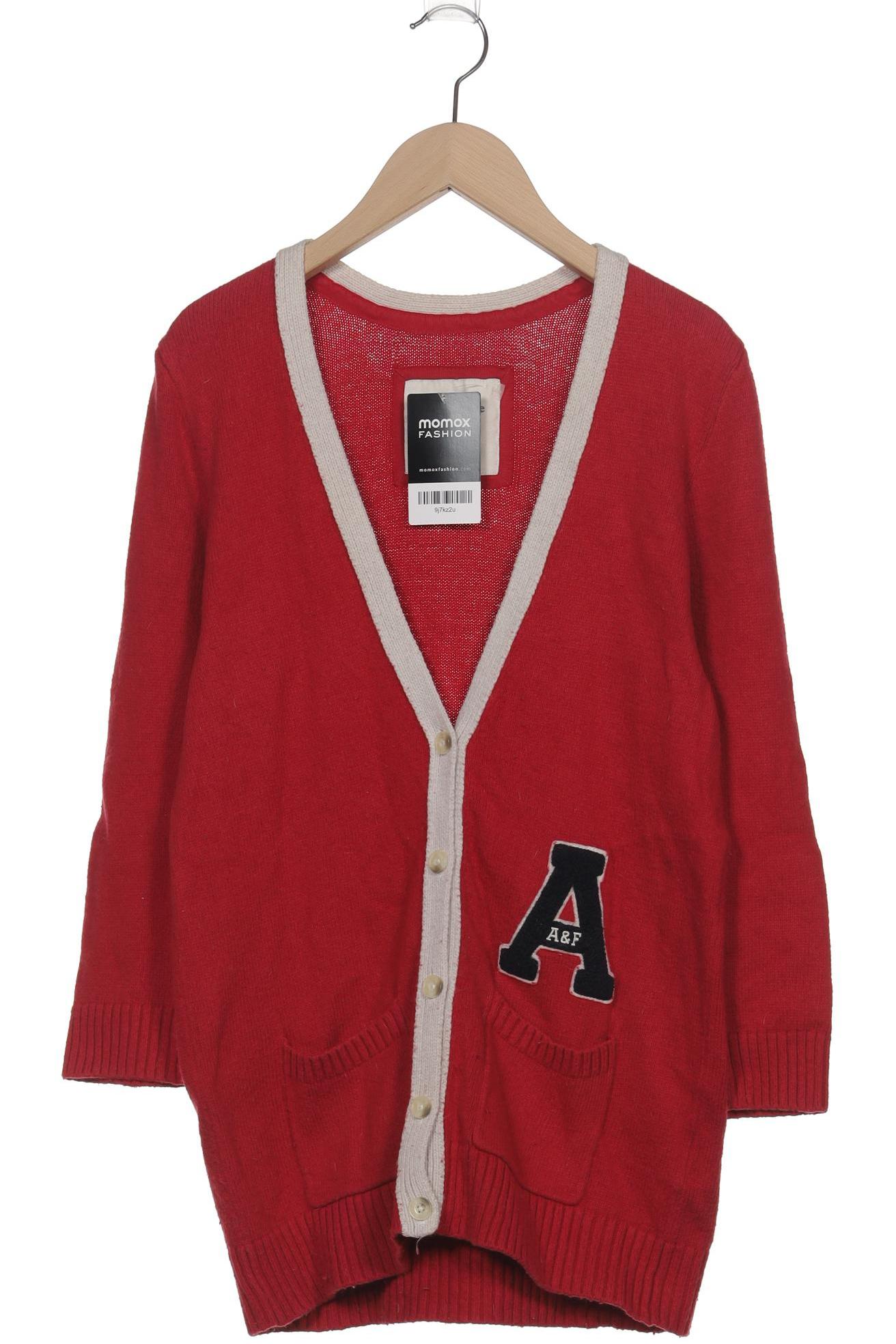 

Abercrombie & Fitch Damen Strickjacke, rot, Gr. 42