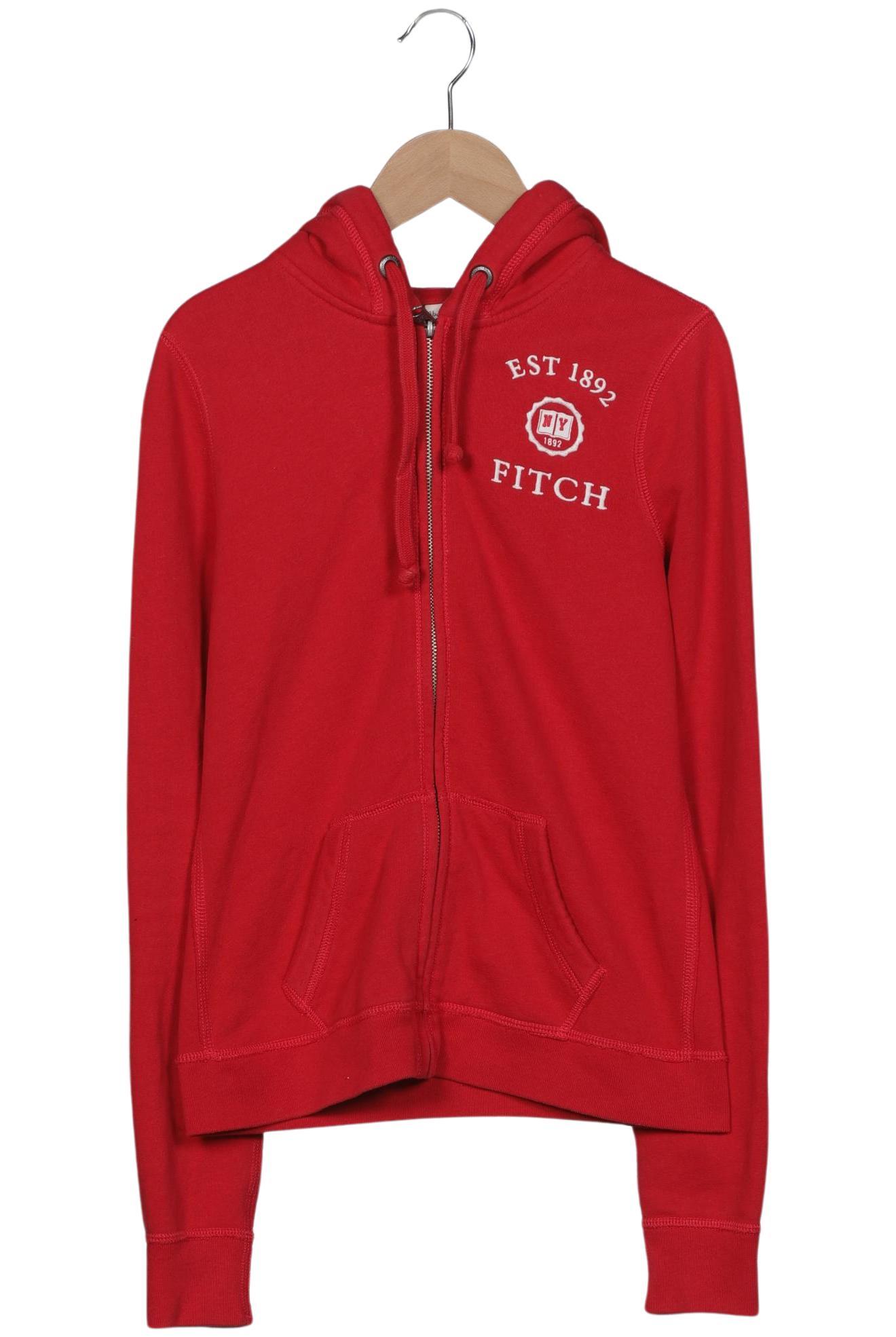 

Abercrombie & Fitch Damen Kapuzenpullover, rot, Gr. 36