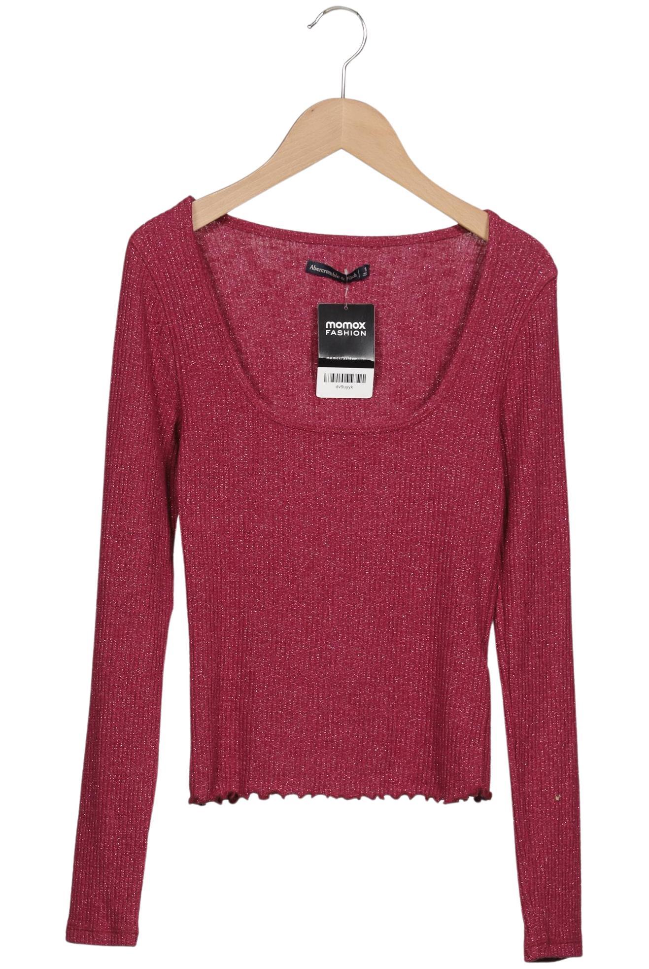 

Abercrombie & Fitch Damen Langarmshirt, rot, Gr. 36