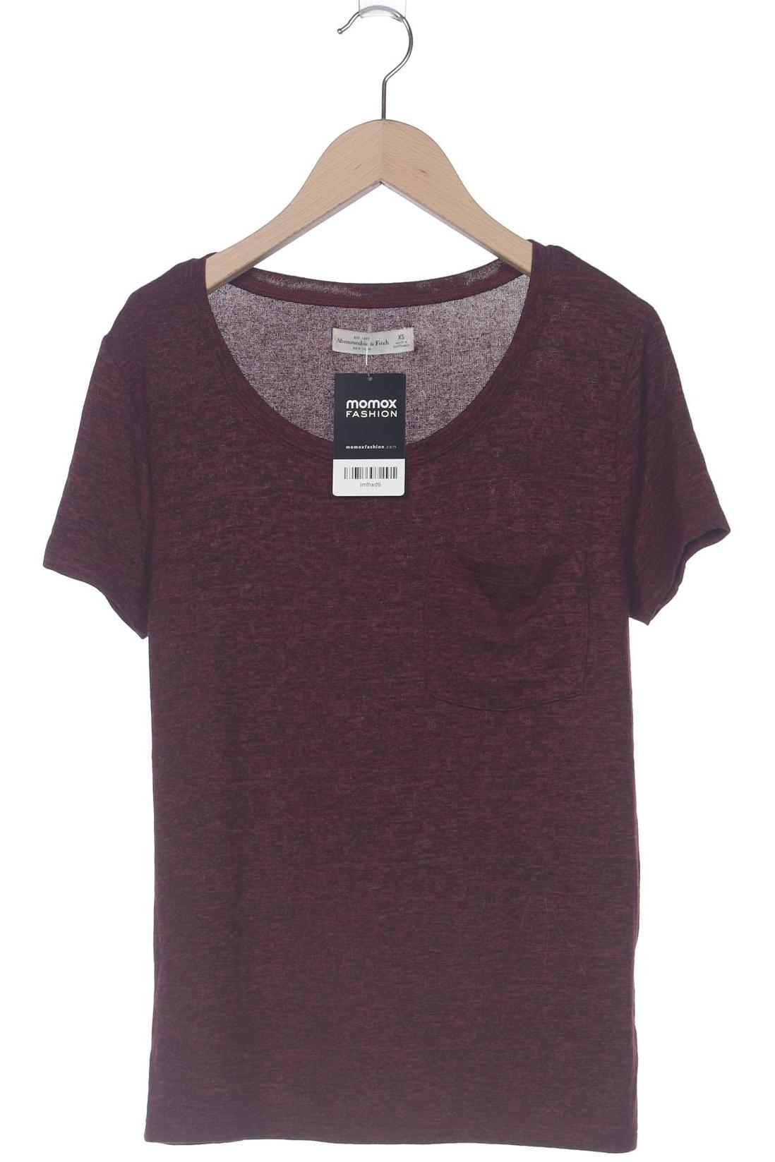 

Abercrombie & Fitch Damen T-Shirt, bordeaux, Gr. 34