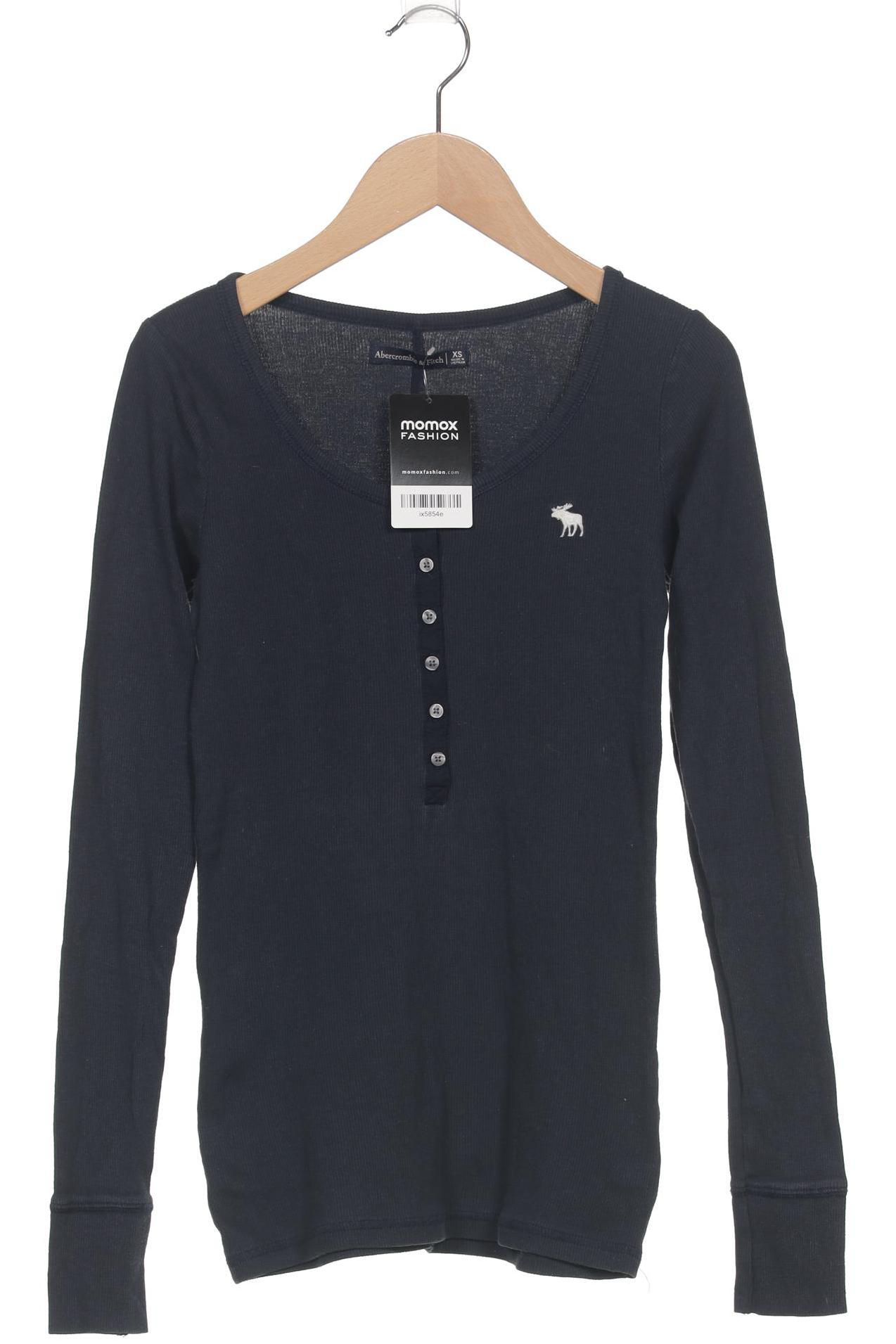 

Abercrombie & Fitch Damen Langarmshirt, marineblau, Gr. 34