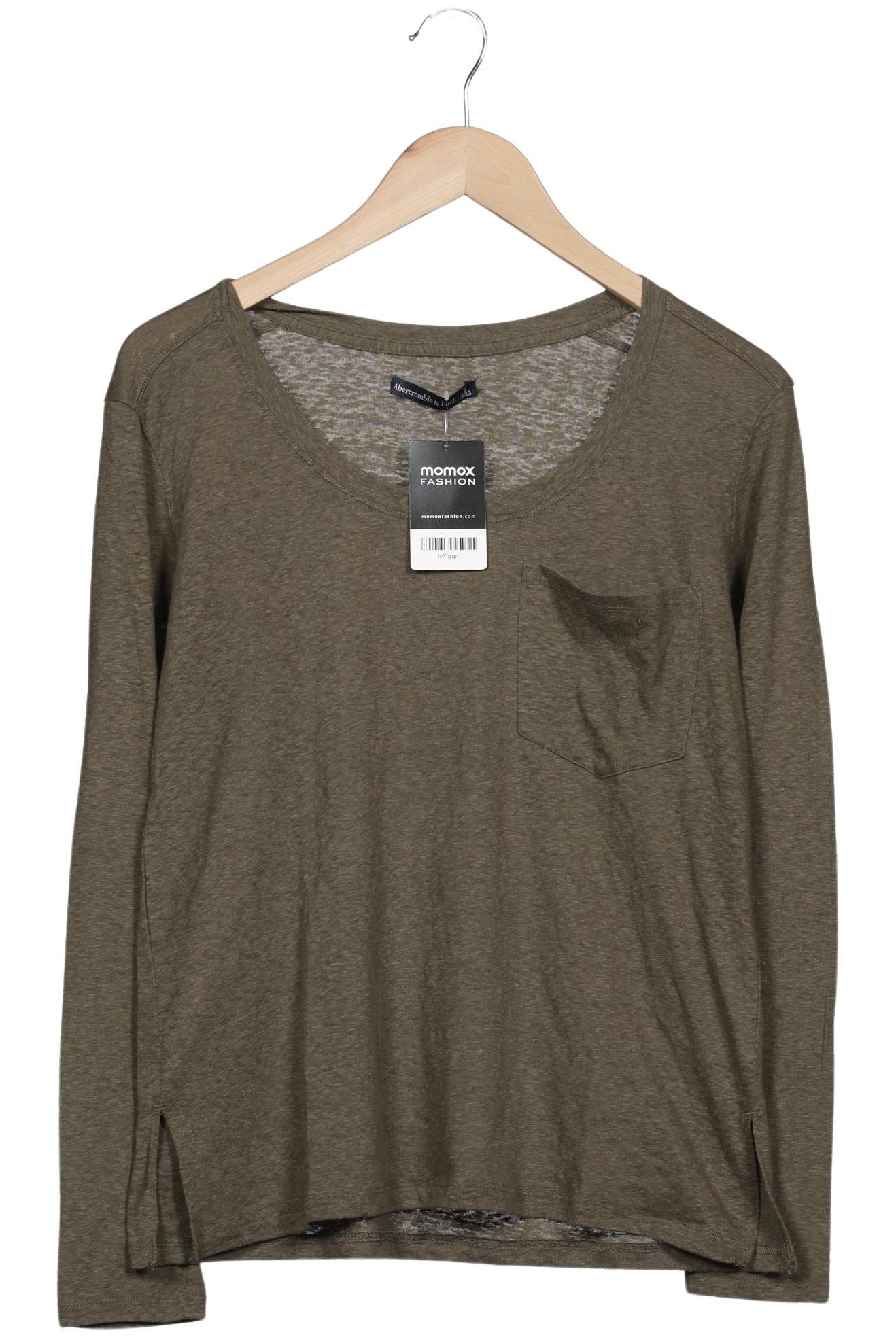 

Abercrombie & Fitch Damen Langarmshirt, grün, Gr. 36