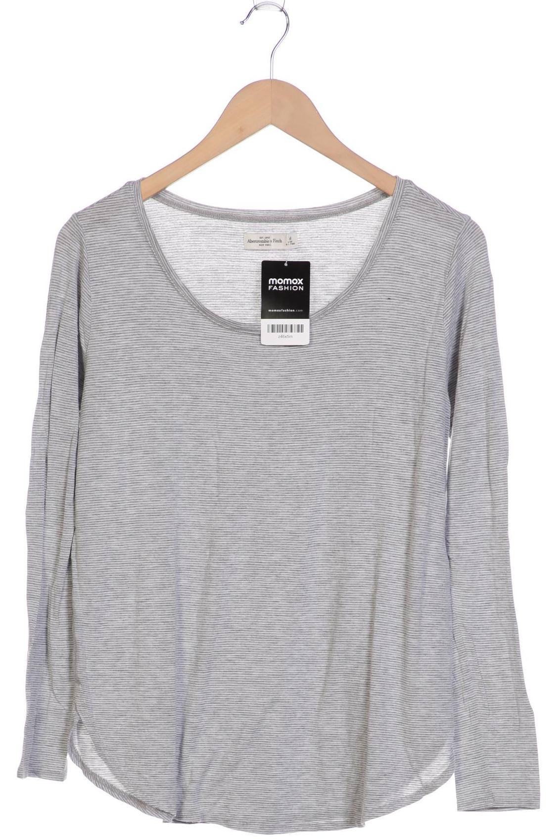 

Abercrombie & Fitch Damen Langarmshirt, grau, Gr. 38