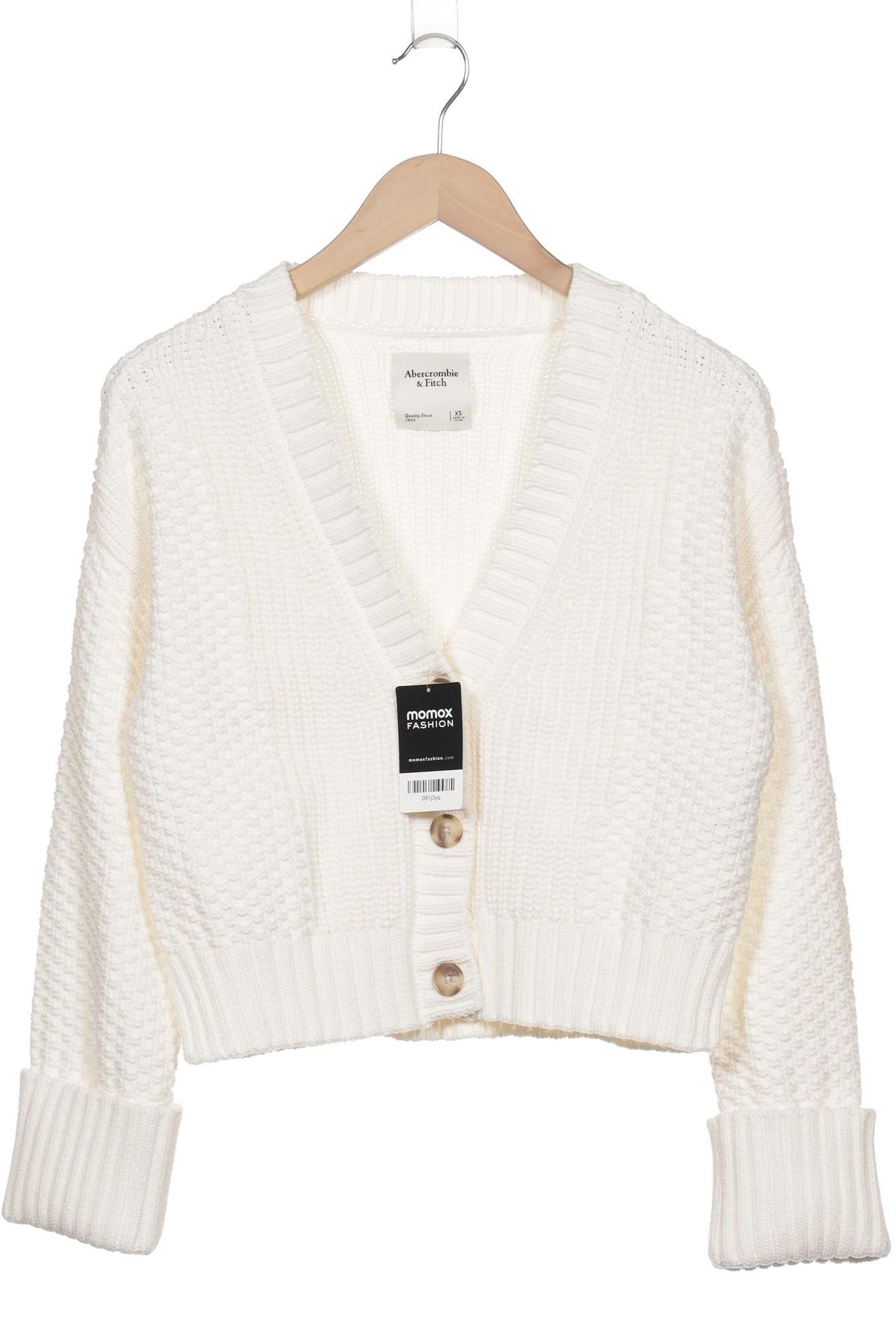 

Abercrombie & Fitch Damen Strickjacke, cremeweiß, Gr. 34