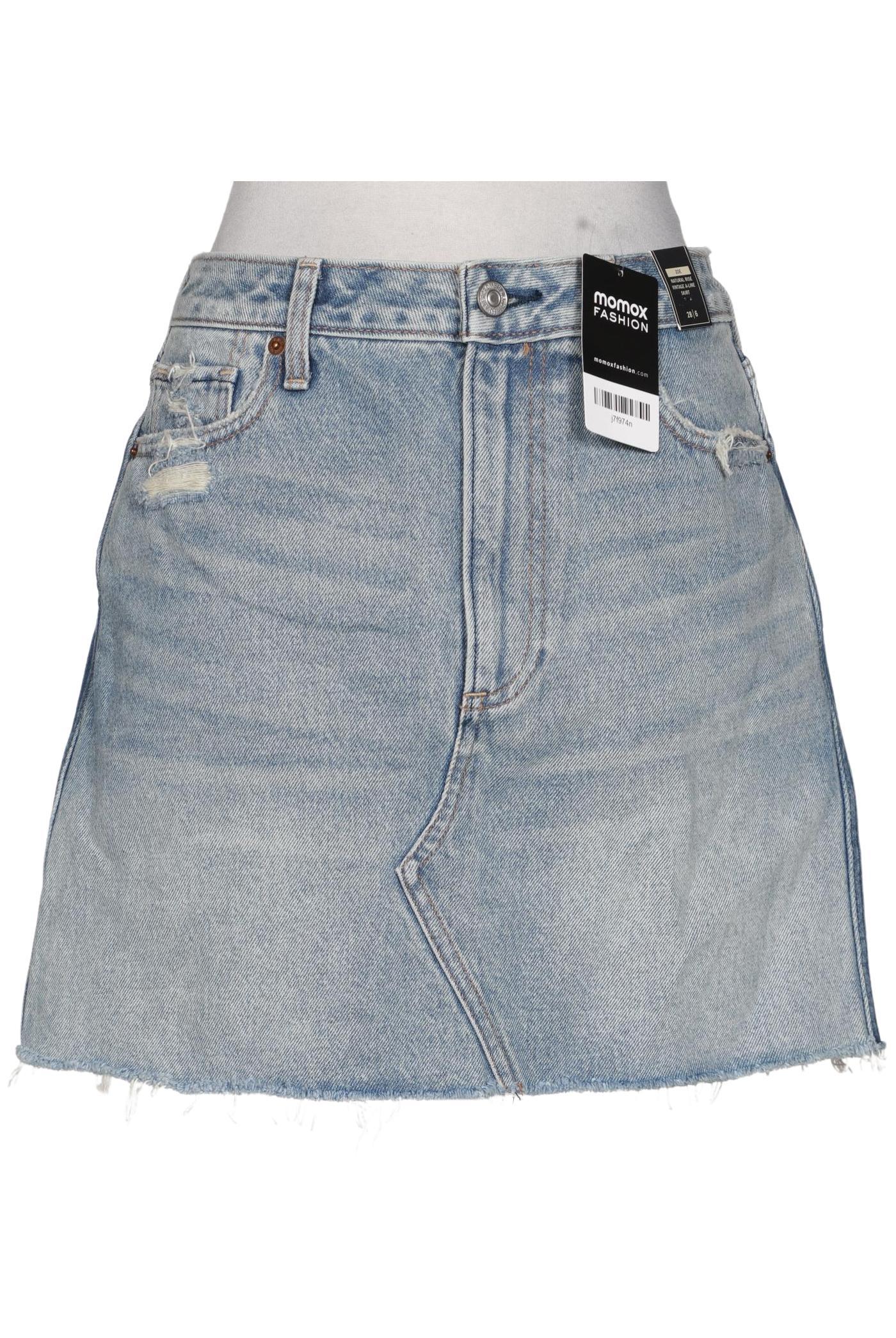 

Abercrombie & Fitch Damen Rock, blau, Gr. 28